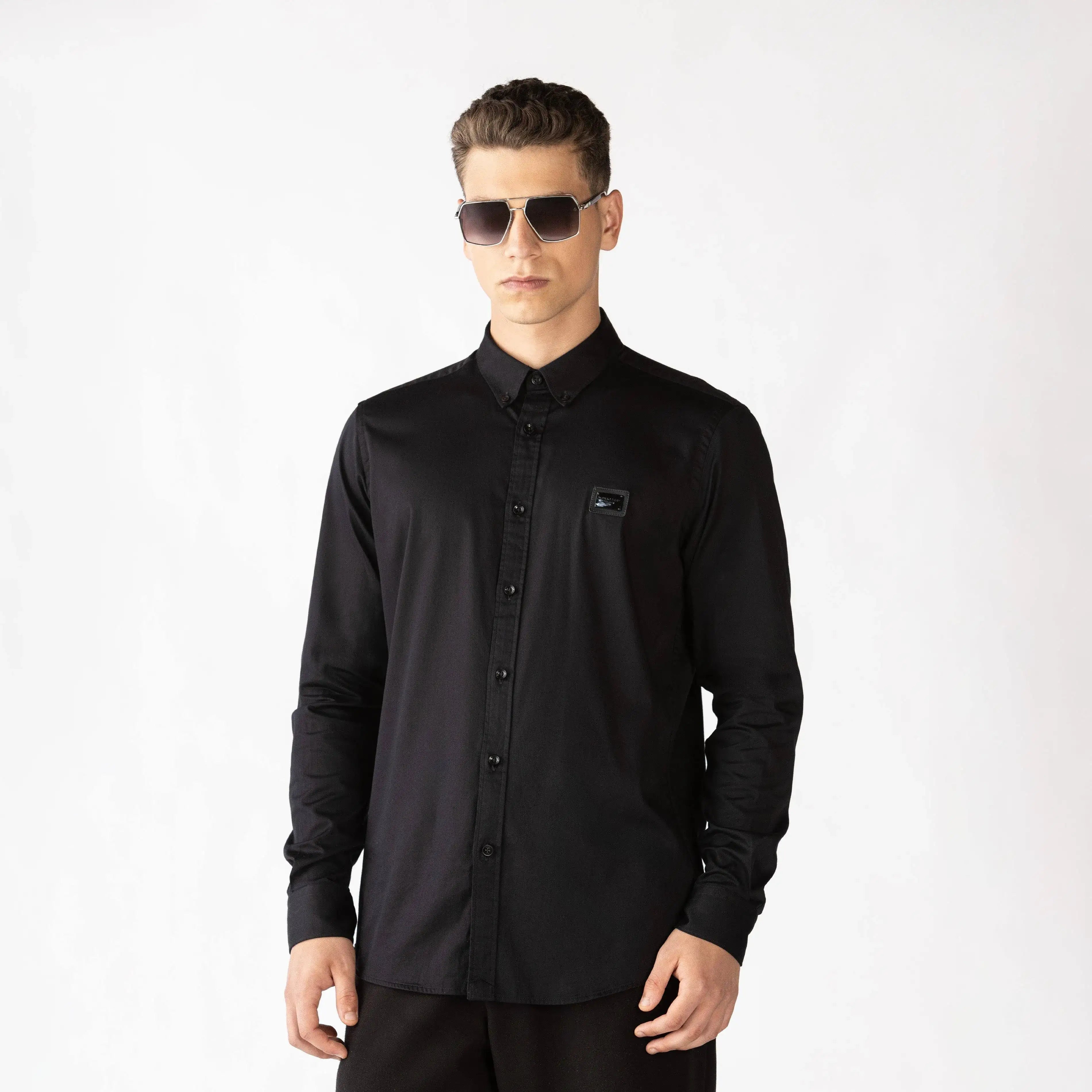CAMISA BALLING NEGRO 2 - MONASTERY