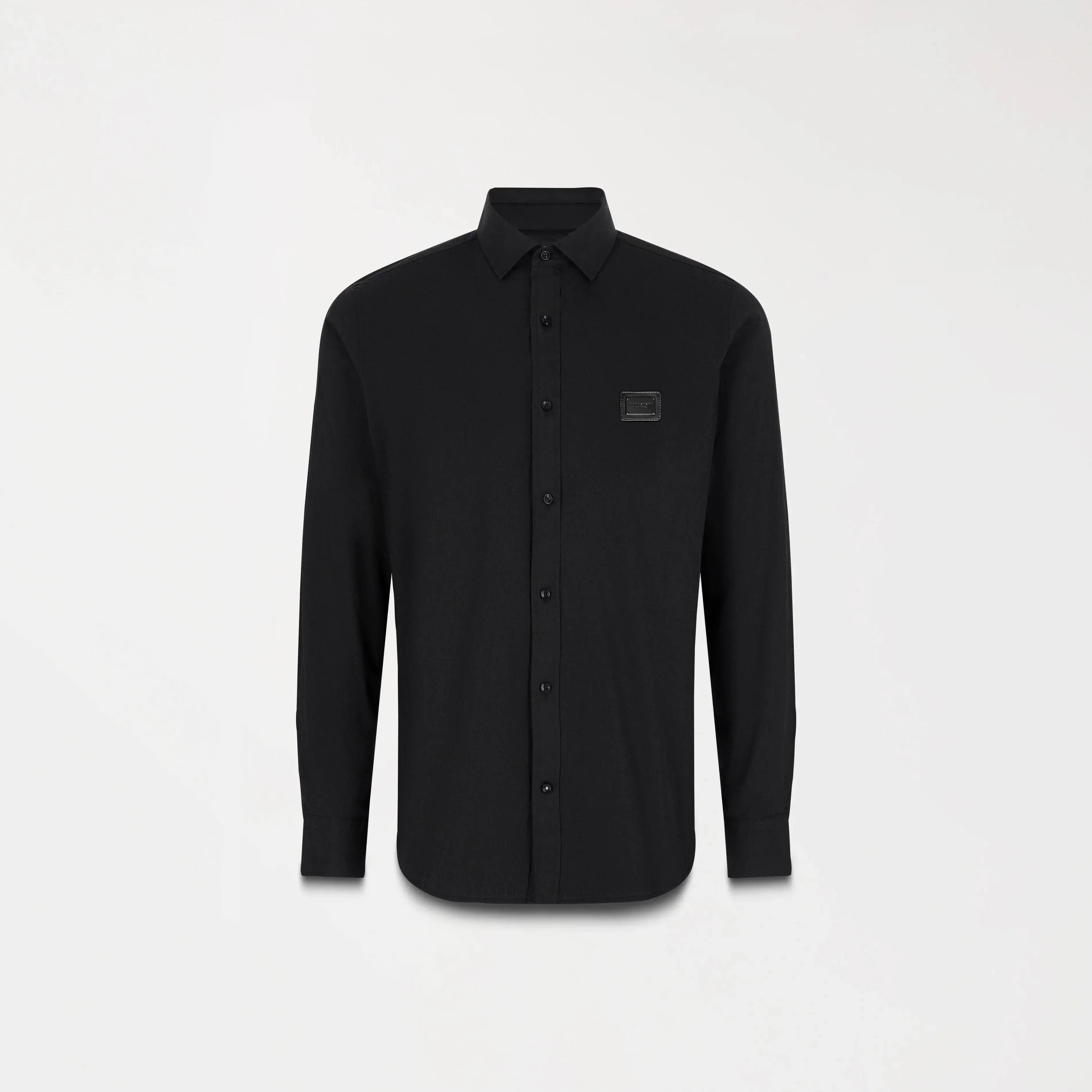 CAMISA BALLING NEGRO FRENTE - MONASTERY