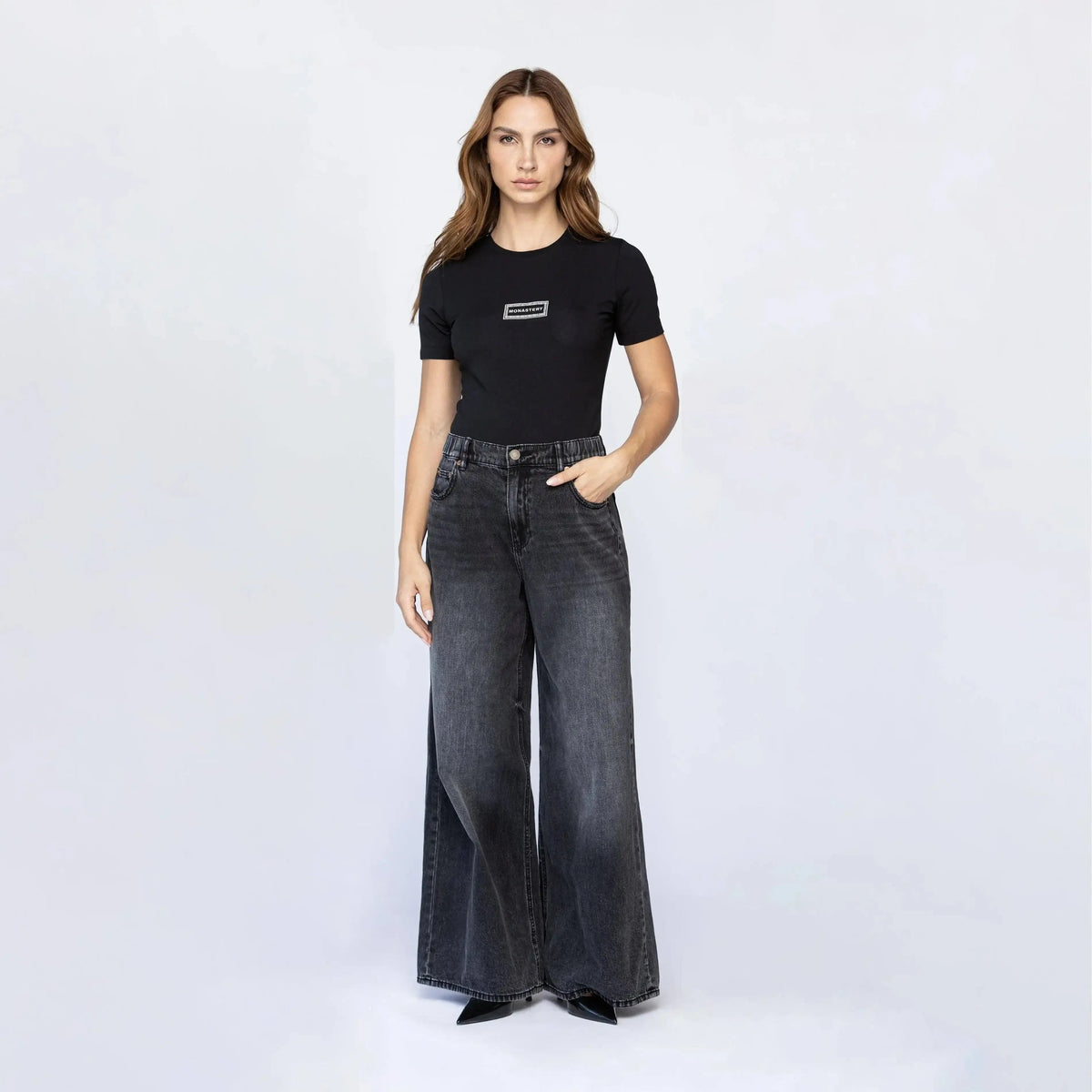 BLACKSTERY T-SHIRT WOMEN BLACK - Monastery