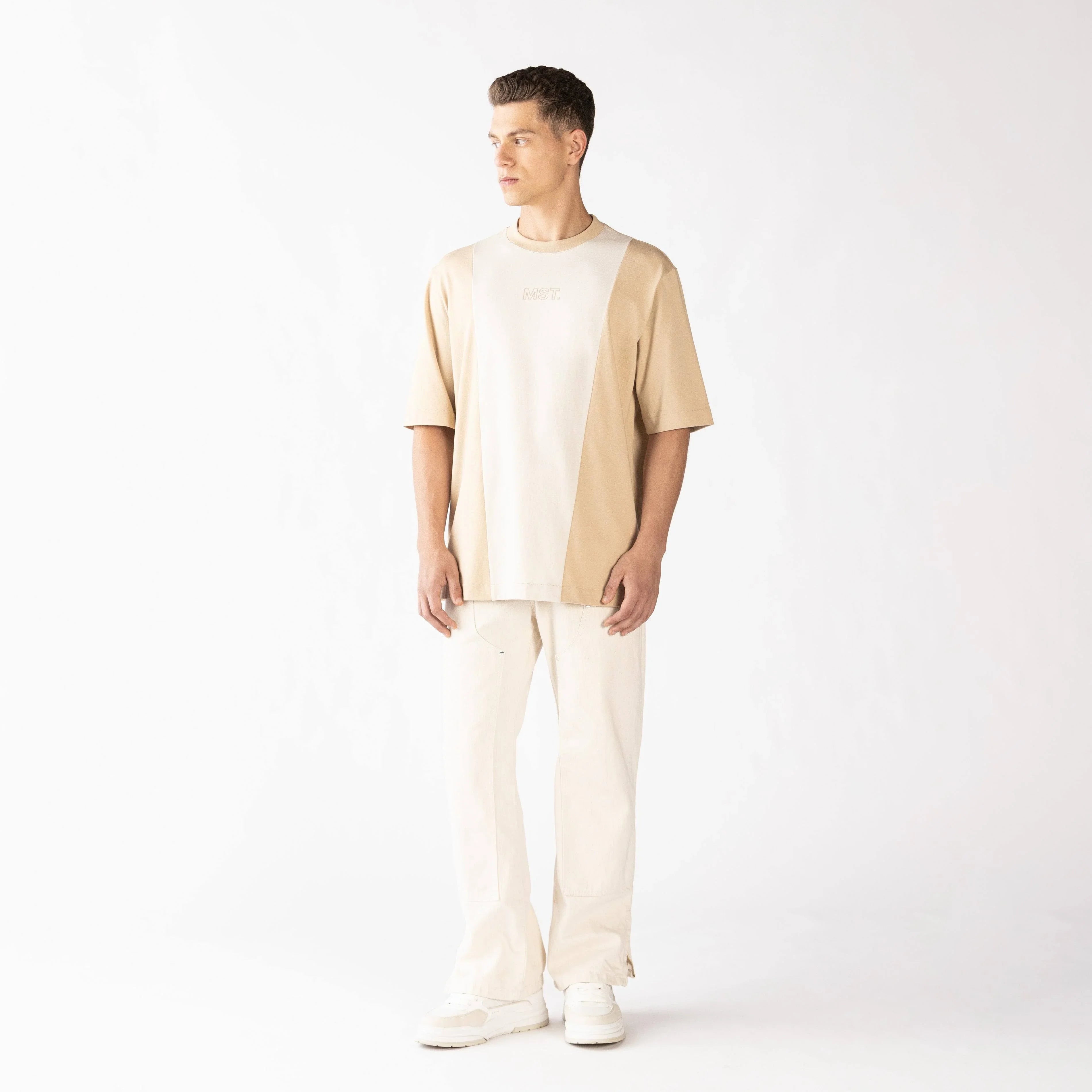 BLEIS T-SHIRT OVERSIZED MEN IRISH CREAM - Monastery