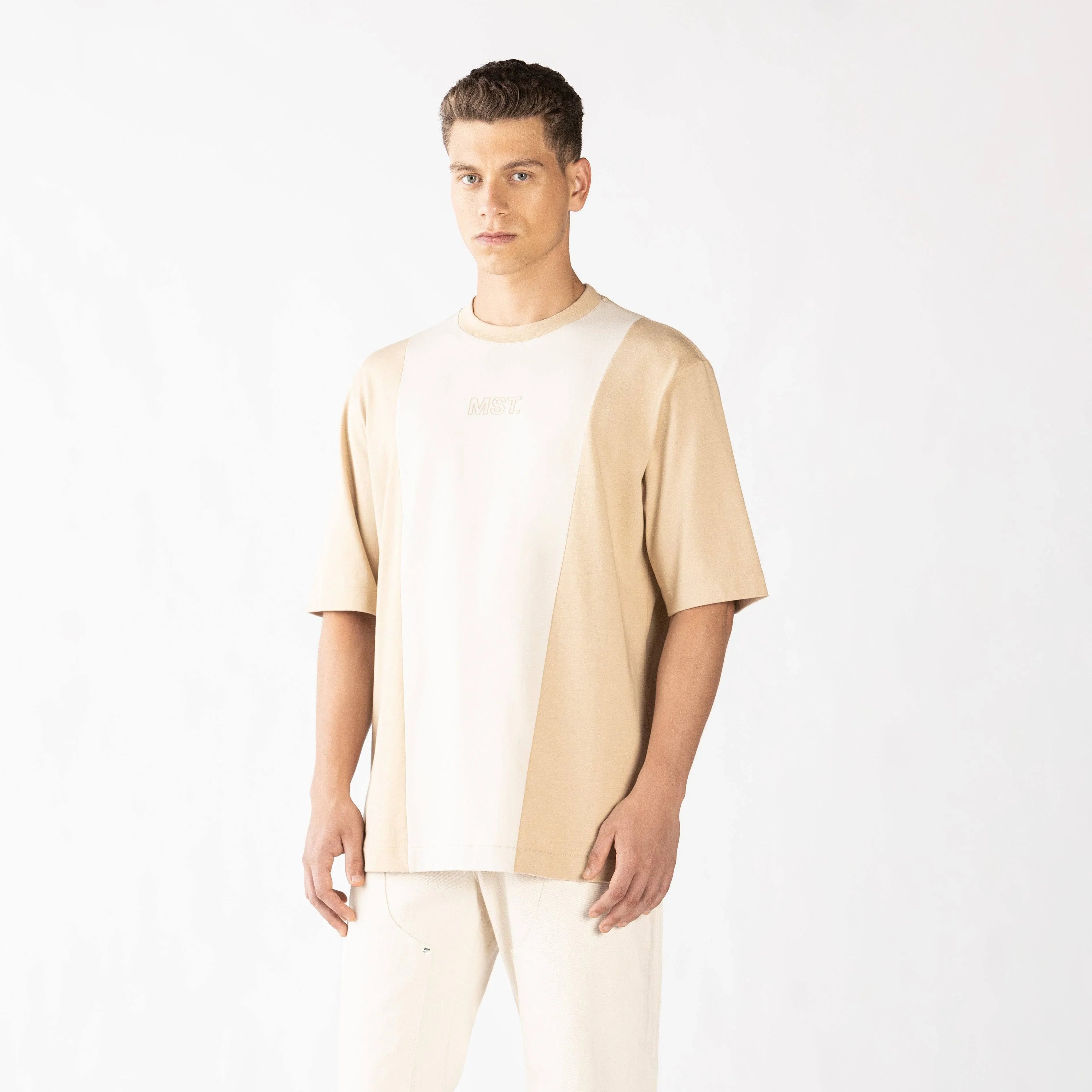 BLEIS T-SHIRT OVERSIZED MEN IRISH CREAM - Monastery
