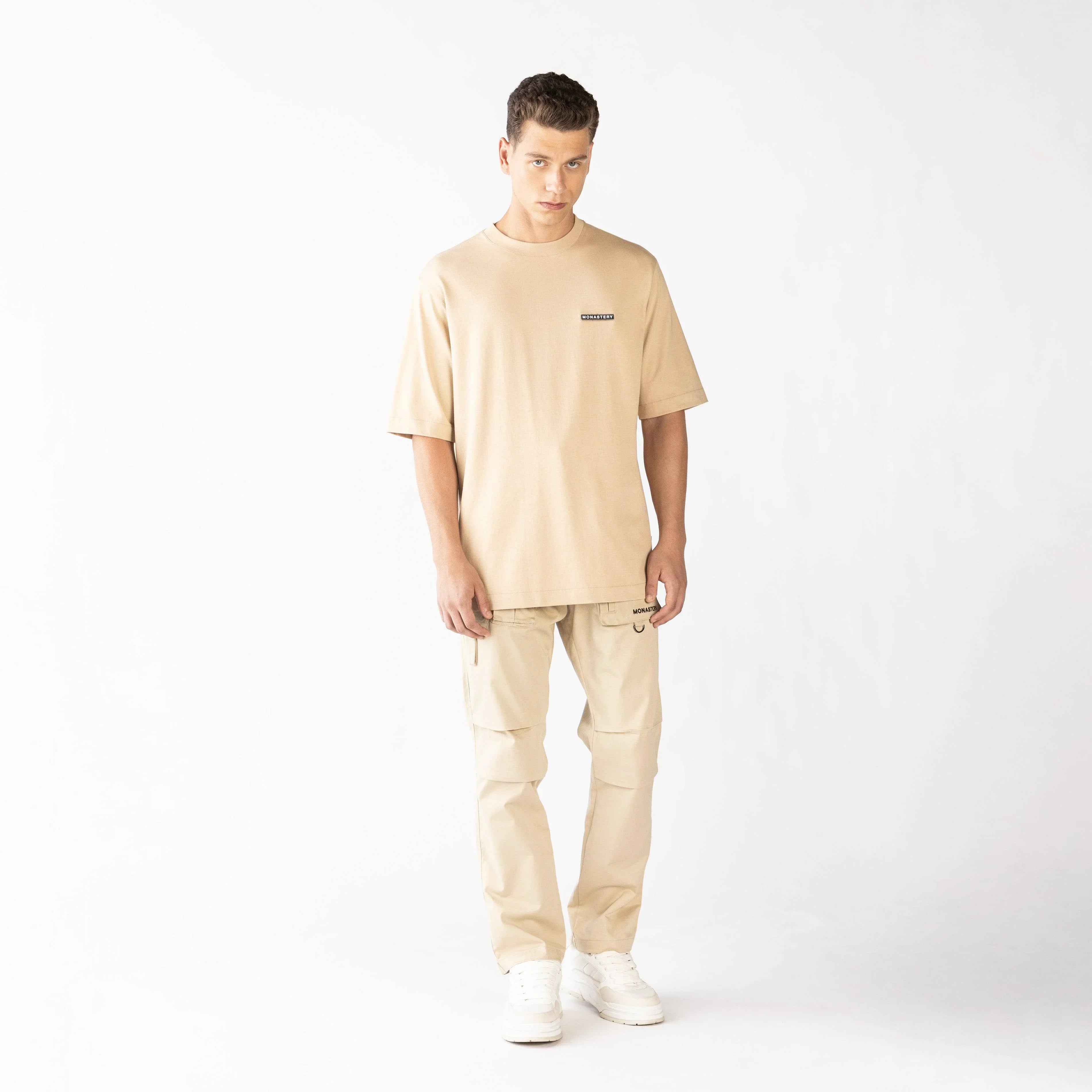 FOWLFIELD T-SHIRT OVERSIZED MEN IRISH CREAM - Monastery