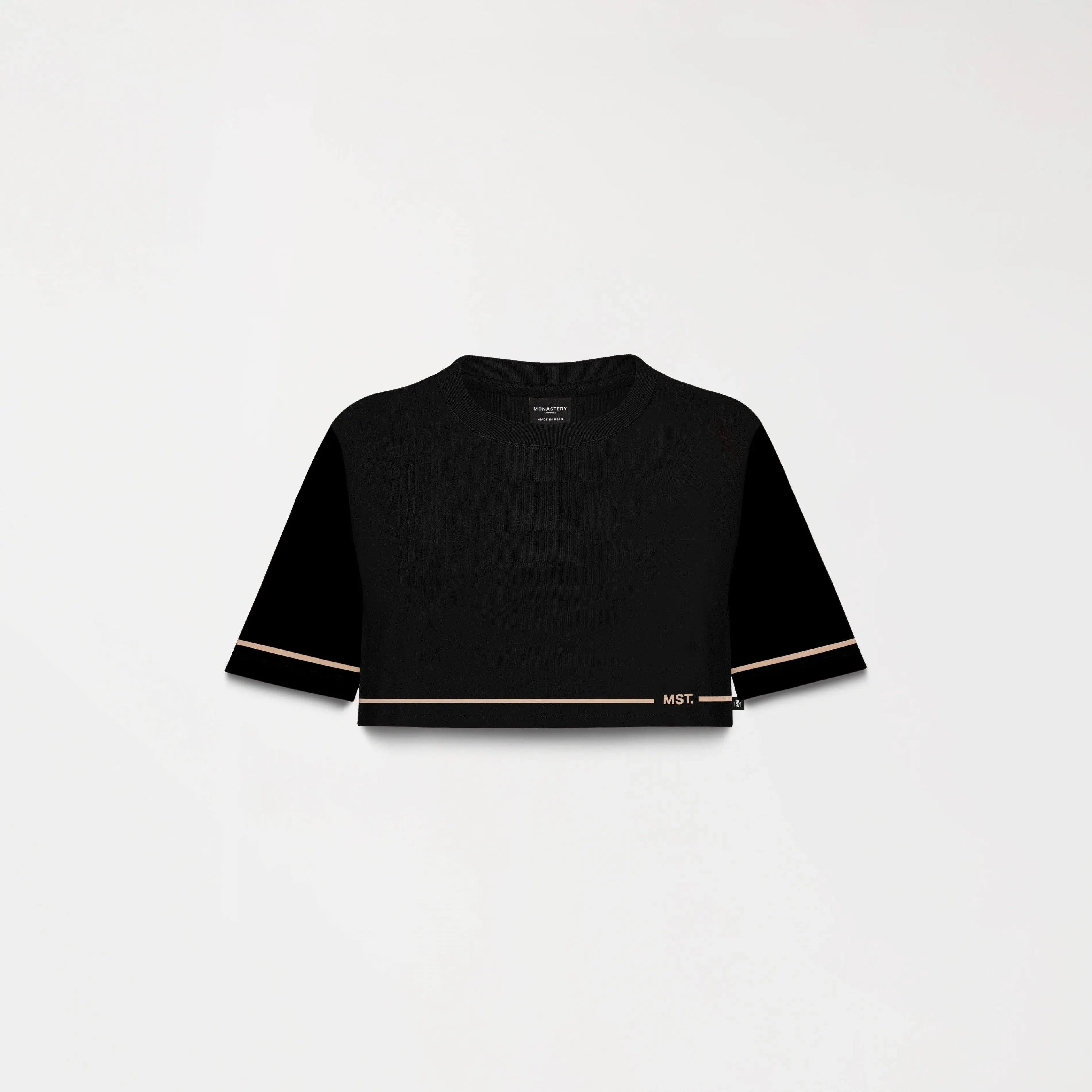 TOP CORTO MELROSE NEGRO FRENTE - MONASTERY