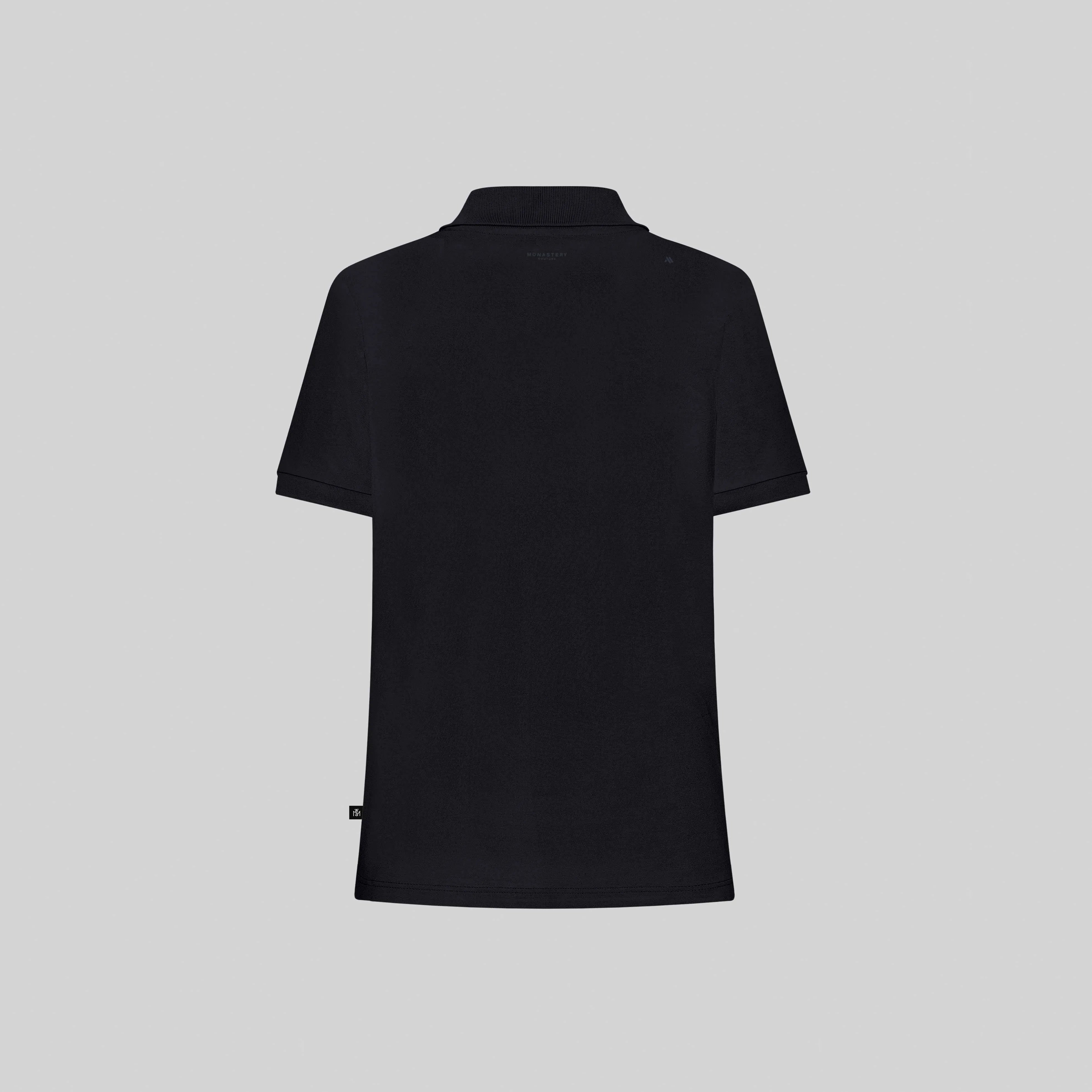 SUZUKA T-SHIRT POLO WOMEN BLACK - Monastery