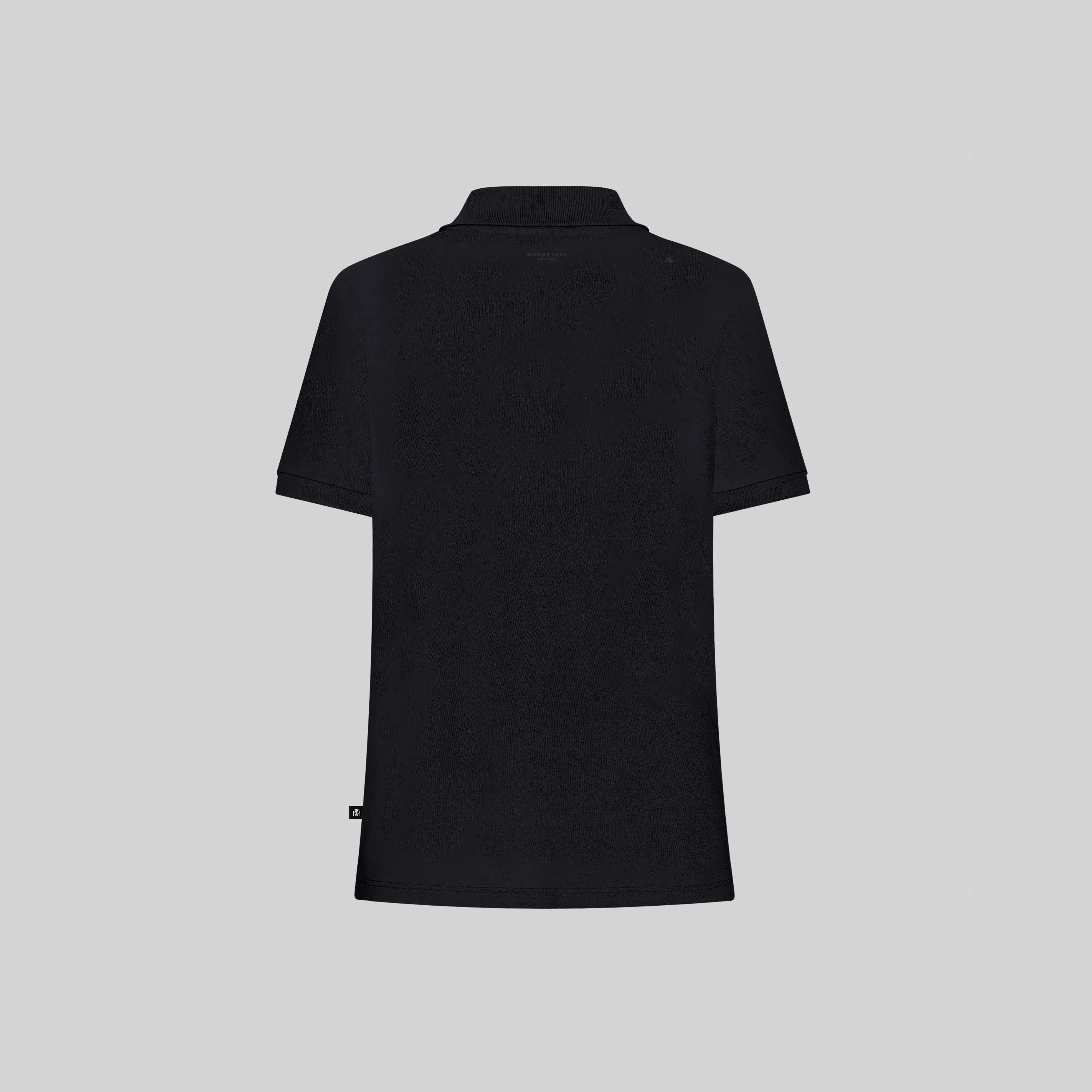 SUZUKA T-SHIRT POLO WOMEN BLACK - Monastery