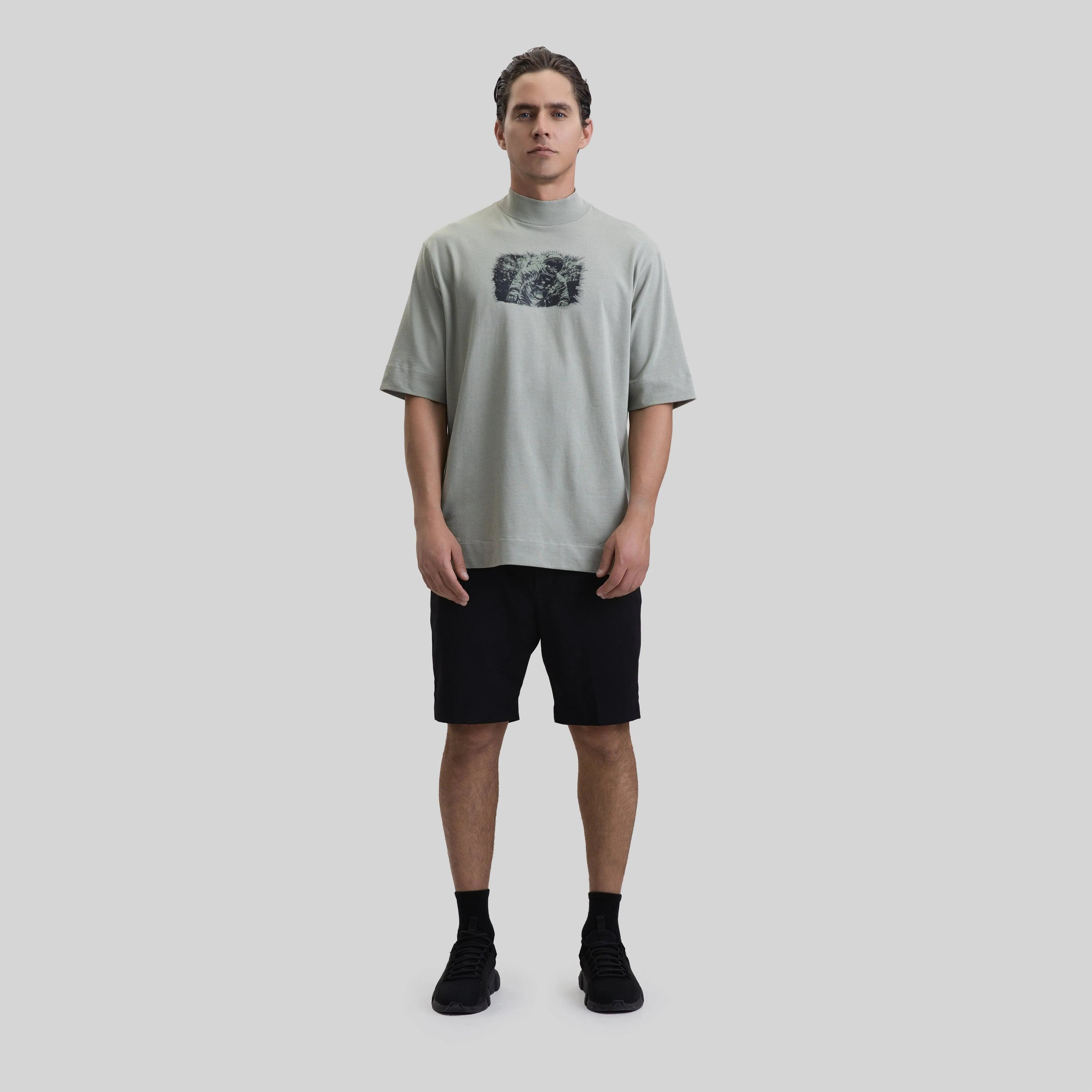 ROUGE T-SHIRT OVERSIZE SEA GRASS - Monastery