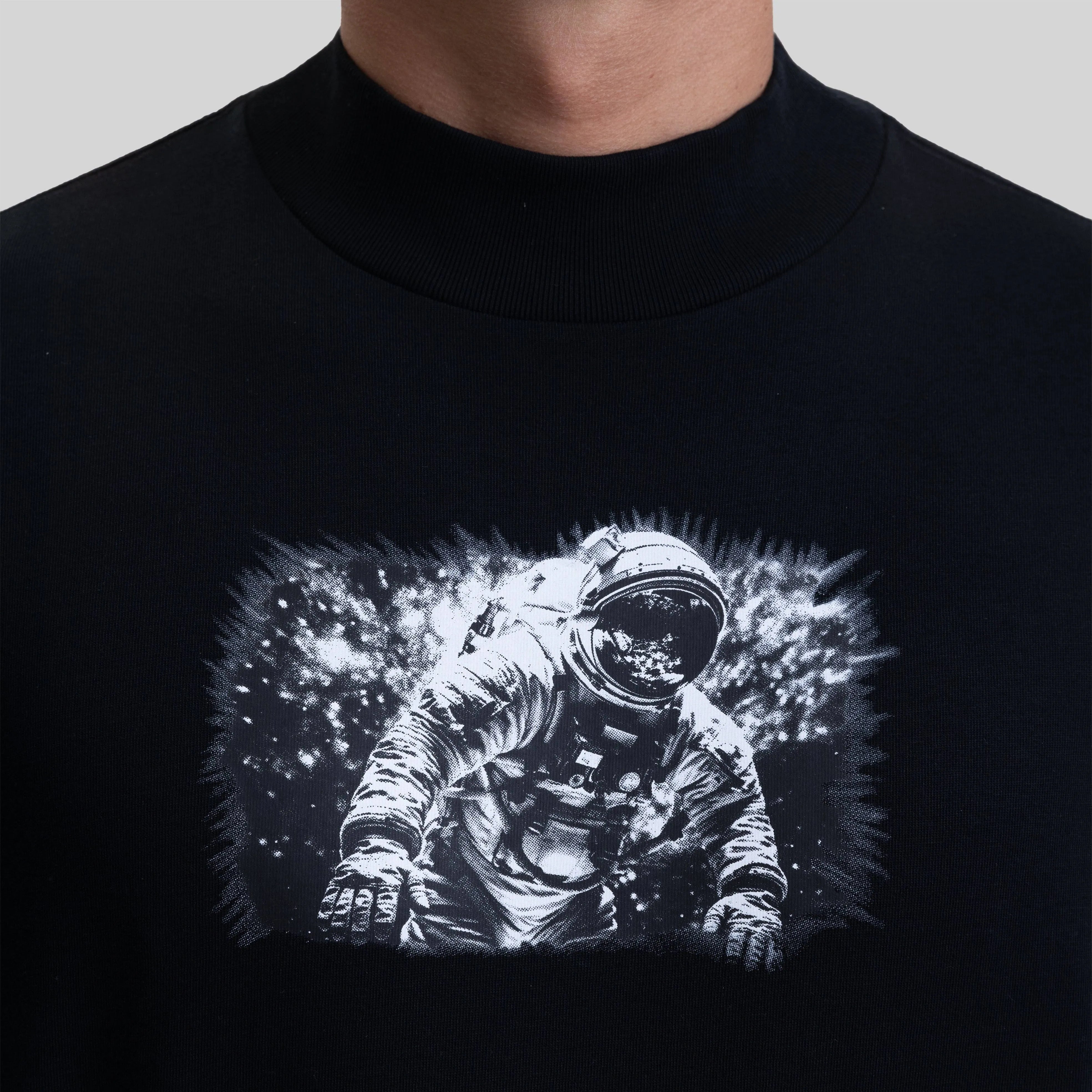 ROUGE T-SHIRT OVERSIZE BLACK - Monastery