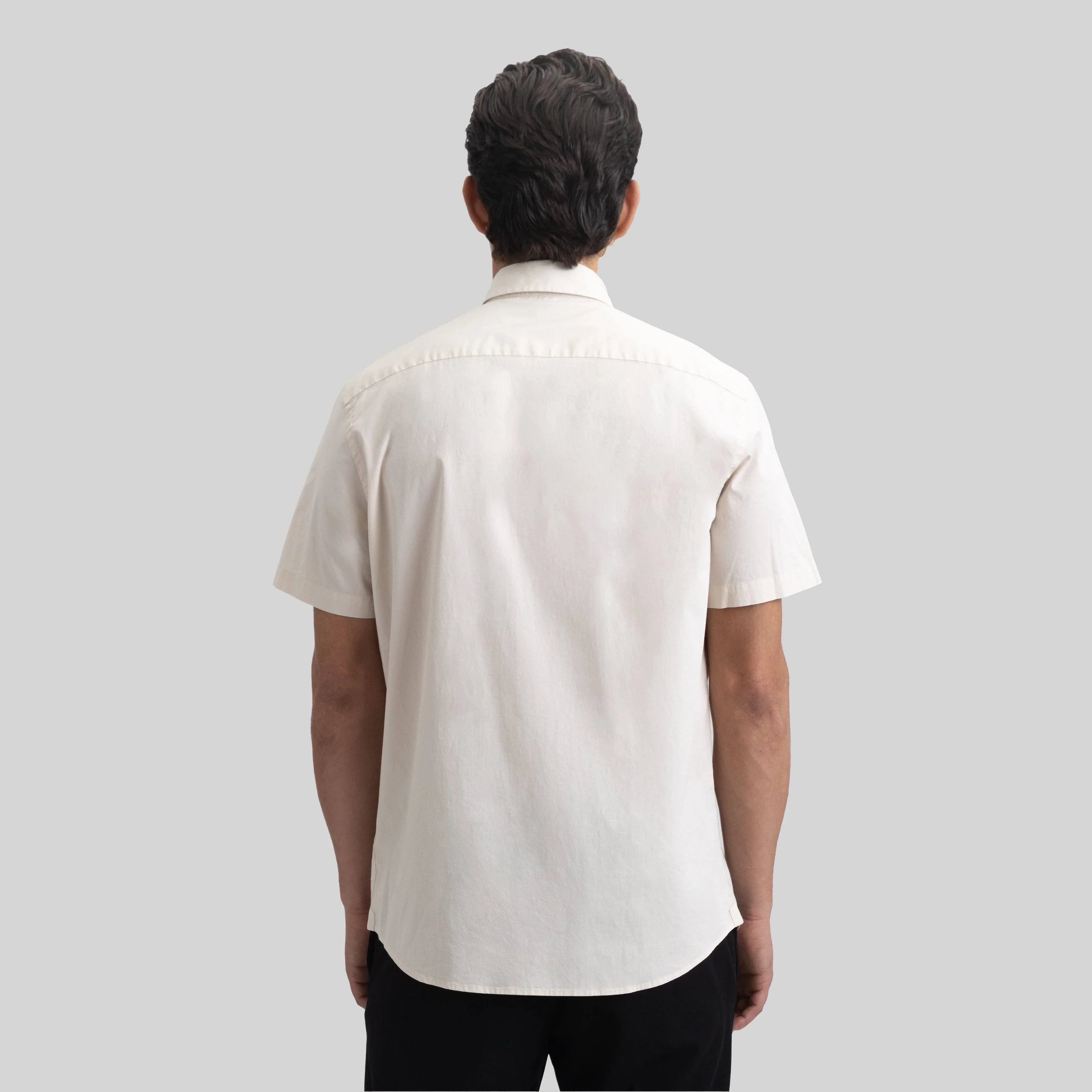ASTON SHIRT SPORT SHORT SLEEVE MOONBEAM - Monastery