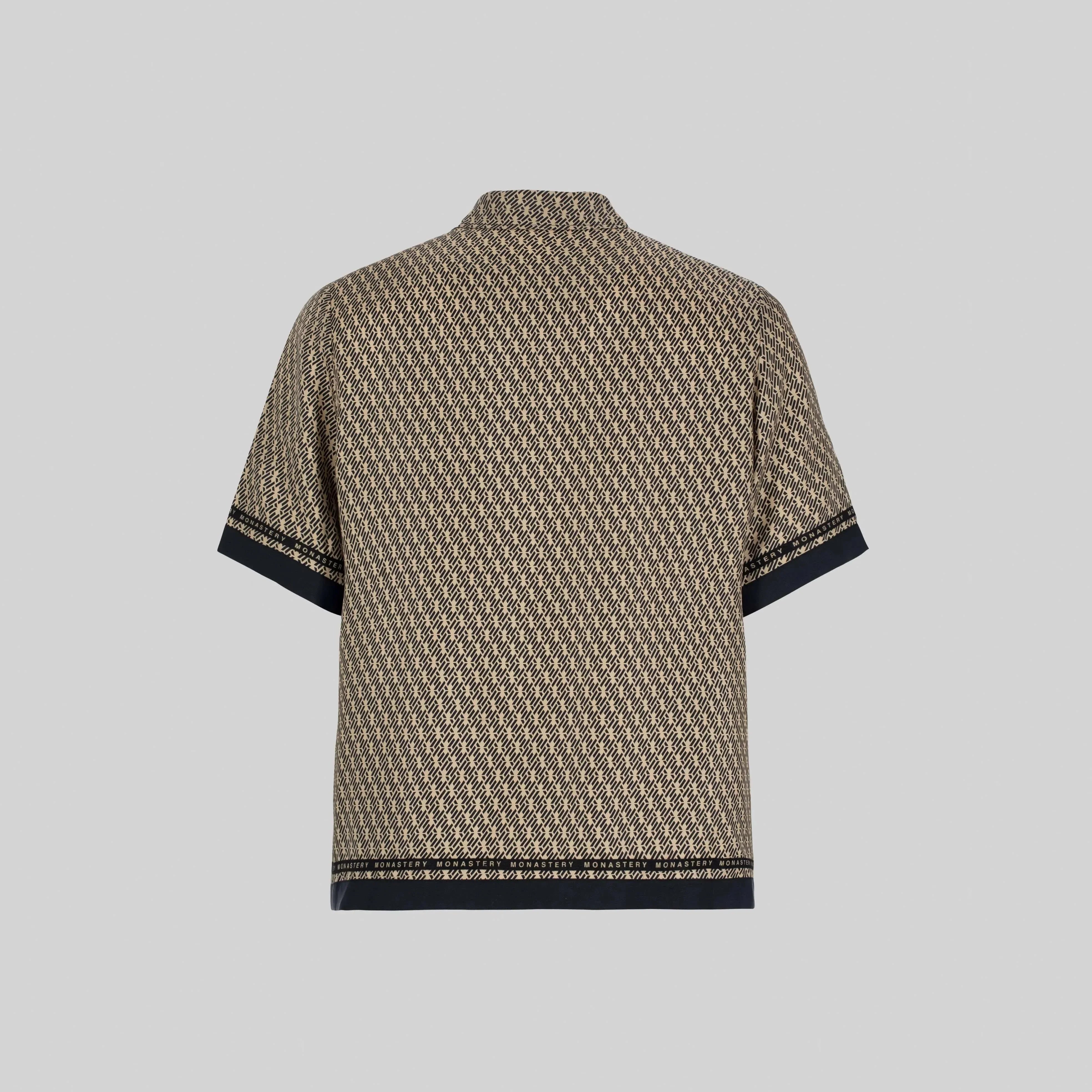 SILK SET MEN OVERSIZE SOLEIL BLACK SAFARI - Monastery