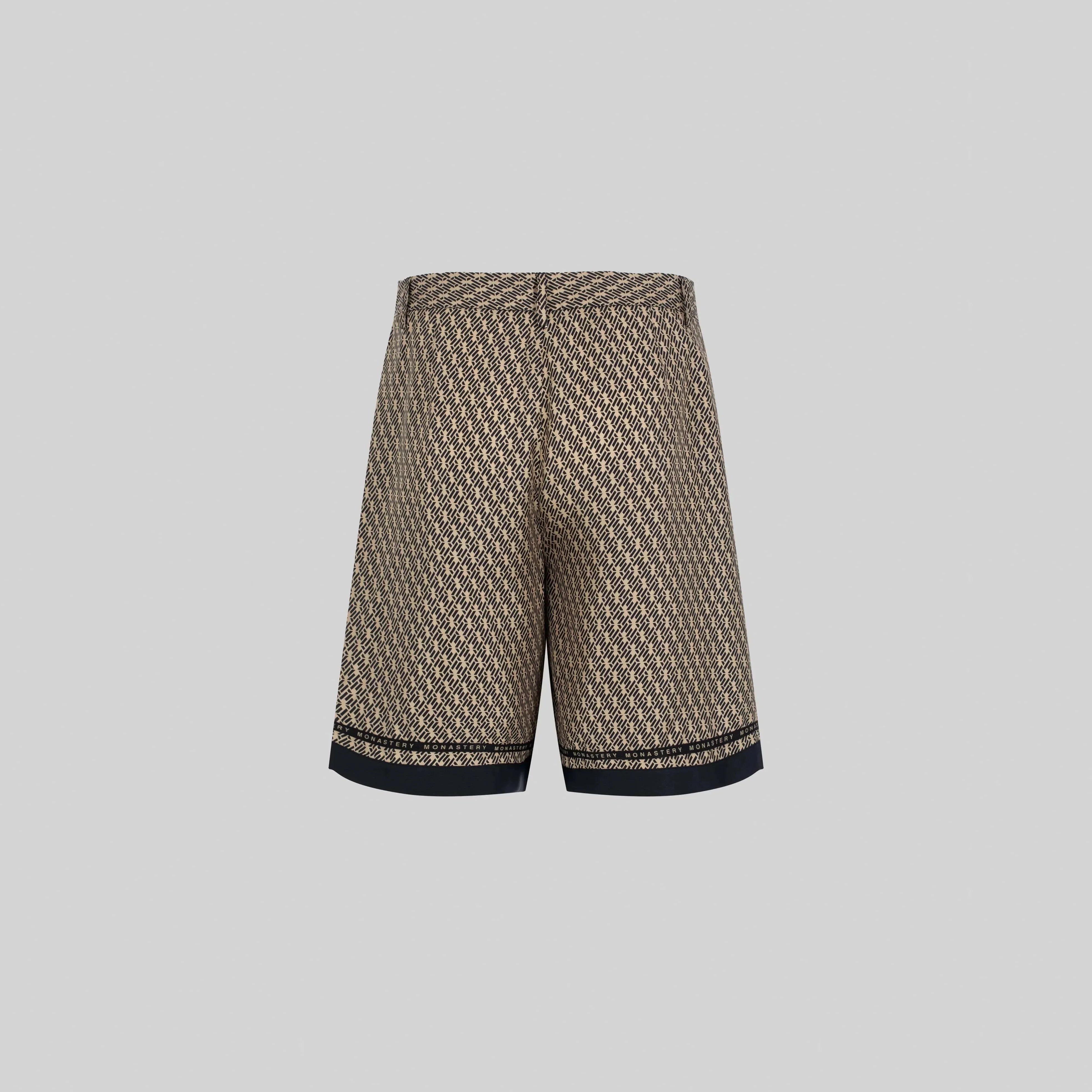 SILK SET MEN OVERSIZE SOLEIL BLACK SAFARI - Monastery