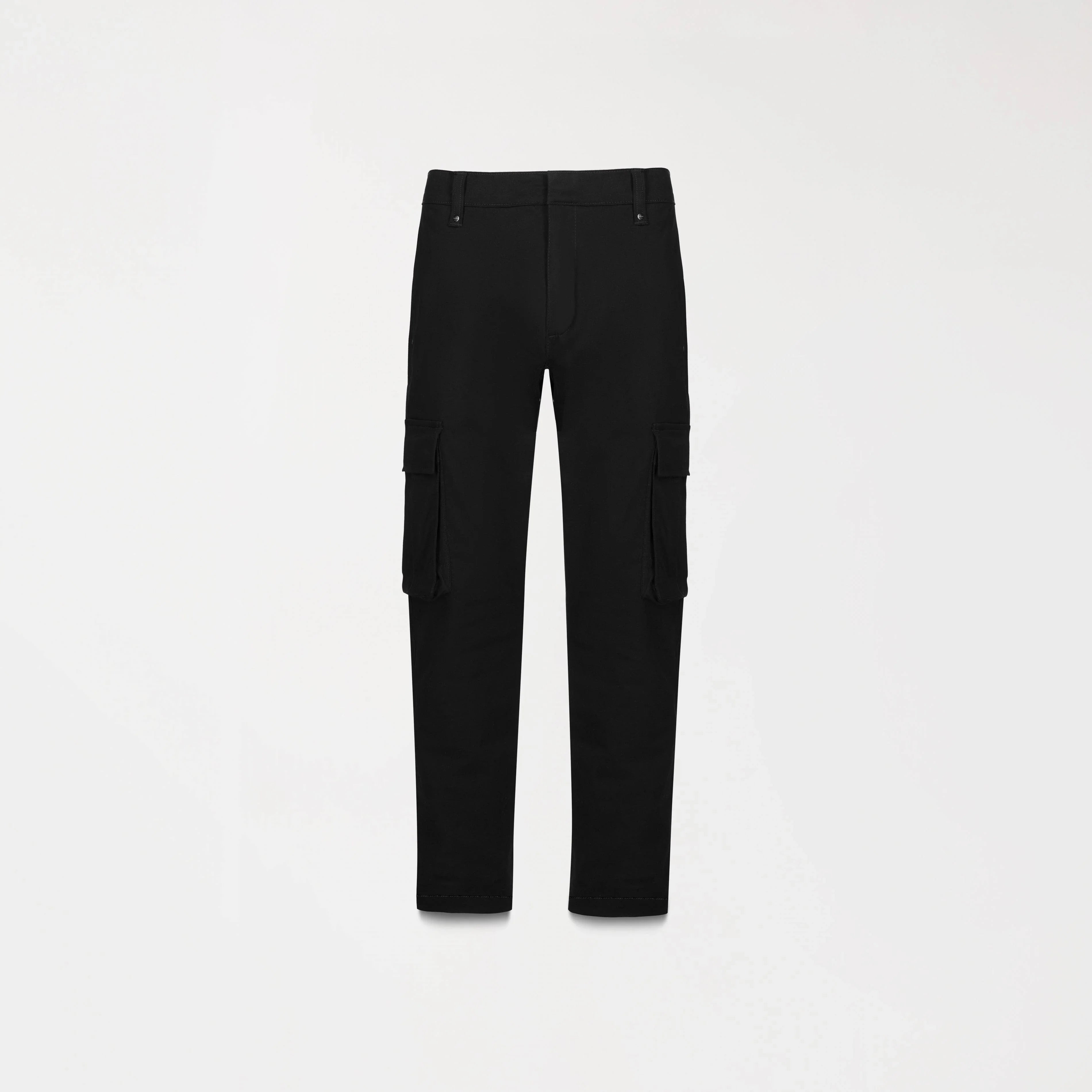 PANTALON CARGO TALVERTON NEGRO FRENTE - MONASTERY
