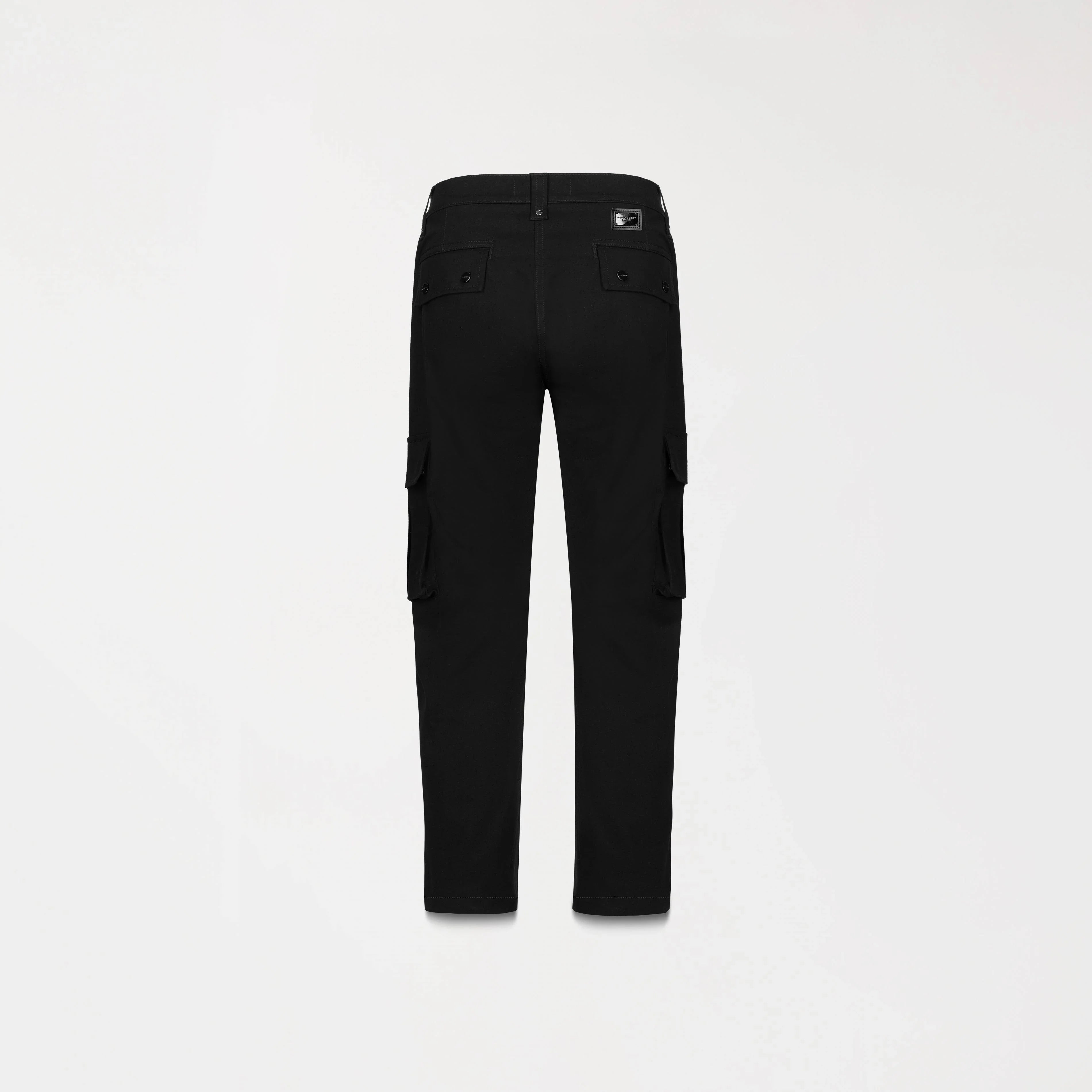 PANTALON CARGO TALVERTON NEGRO POSTERIOR - MONASTERY