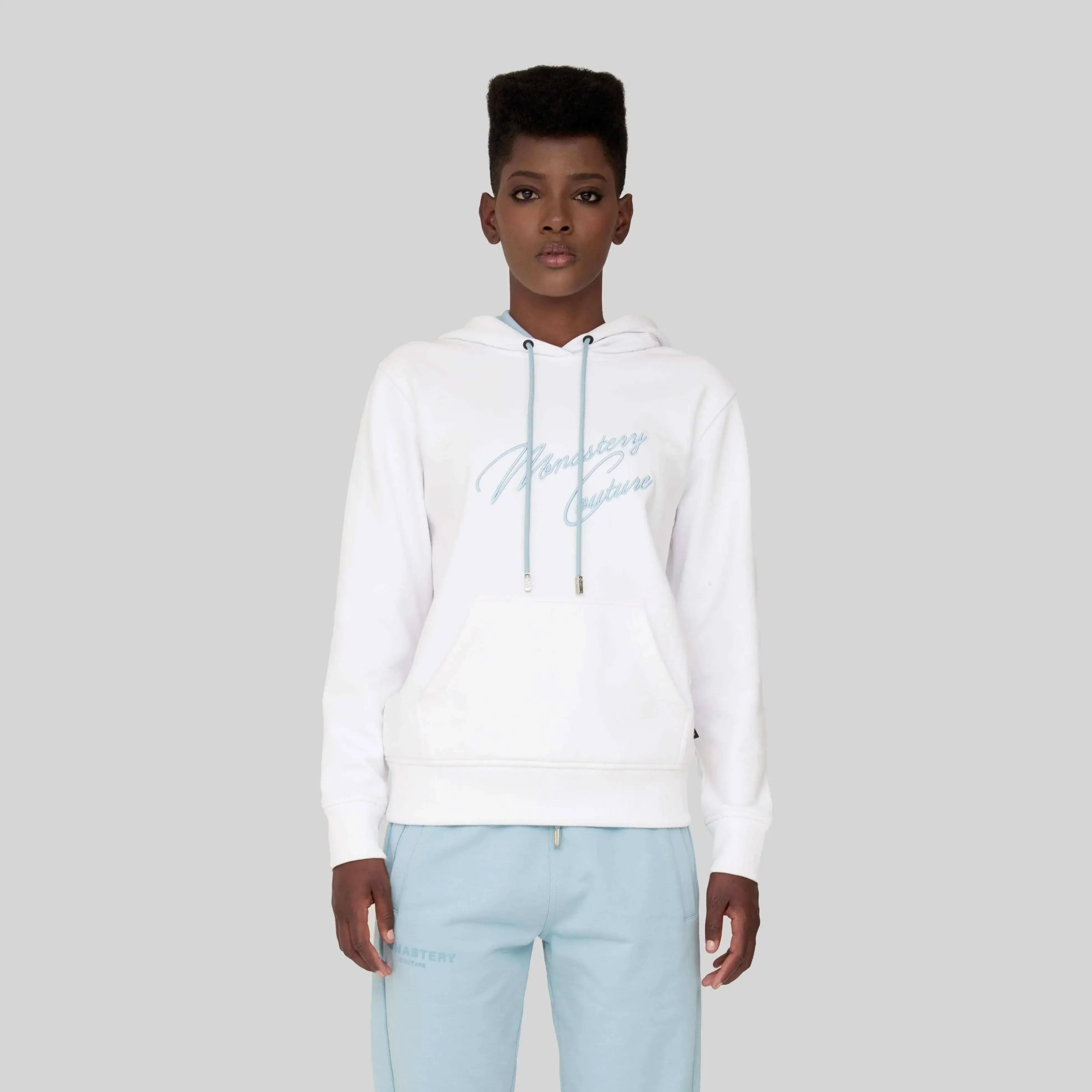 ANFISA WHITE HOODIE - Monastery