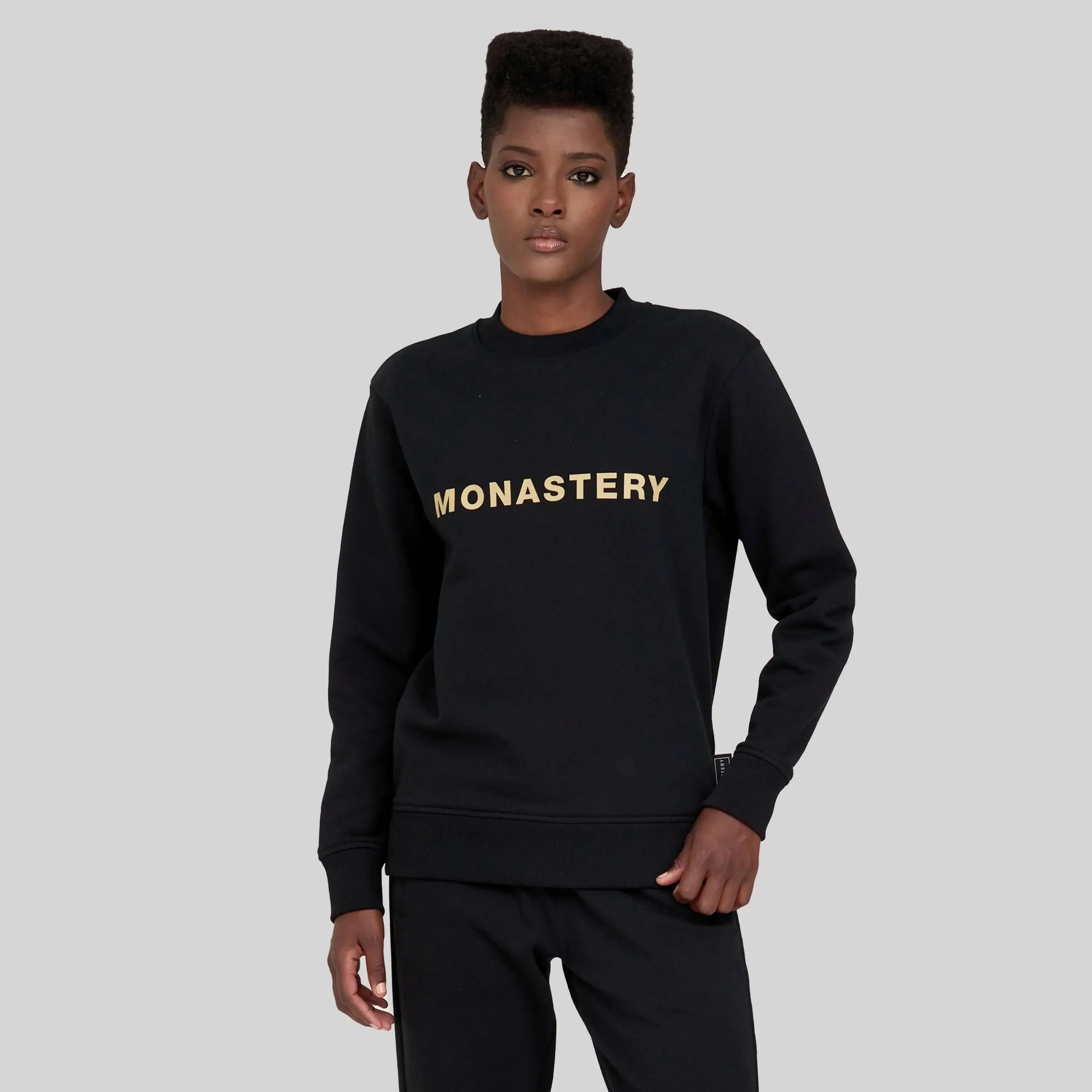 ASINE BLACK SWEATSHIRTS - Monastery