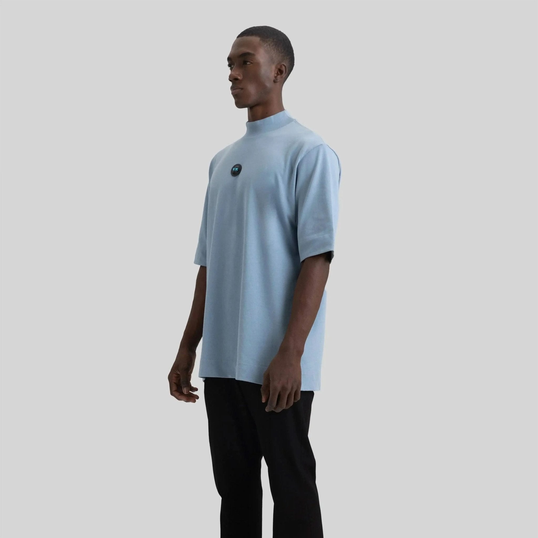 BARCHETTA T-SHIRT OVERSIZE FADED DENIM - Monastery | Tienda Oficial Colombia
