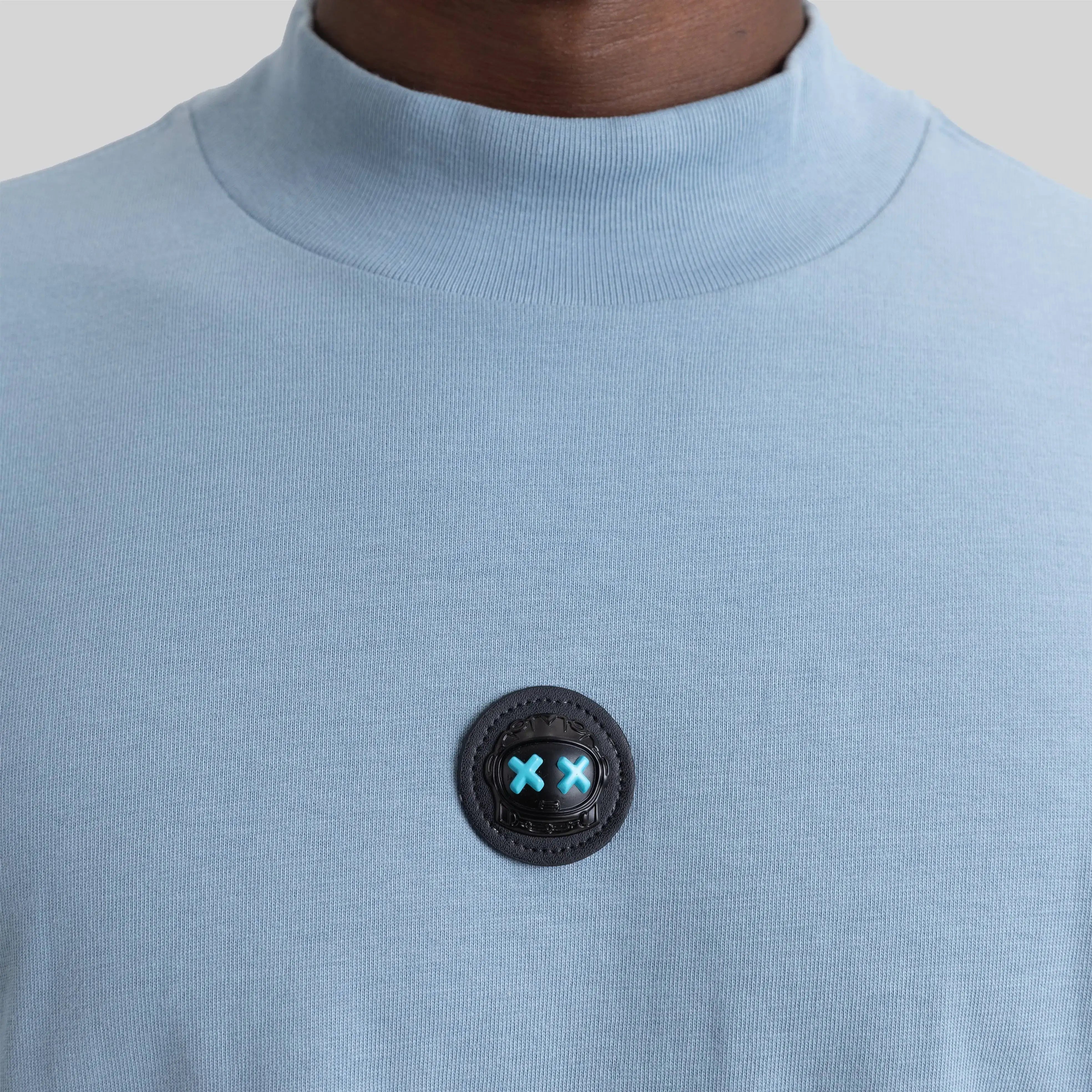 BARCHETTA T-SHIRT OVERSIZE FADED DENIM - Monastery | Tienda Oficial Colombia