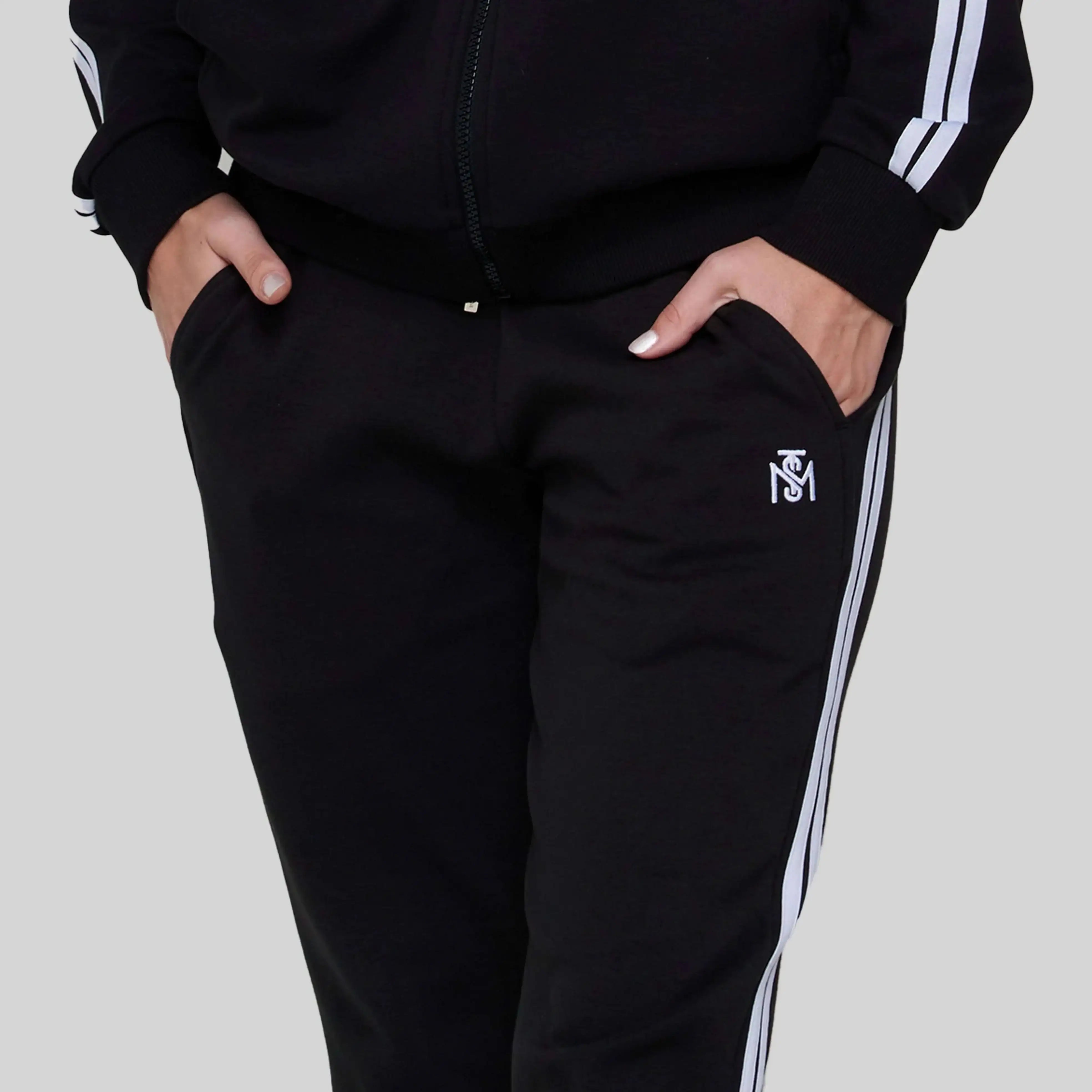 BERENICES BLACK SPORT TROUSERS - Monastery