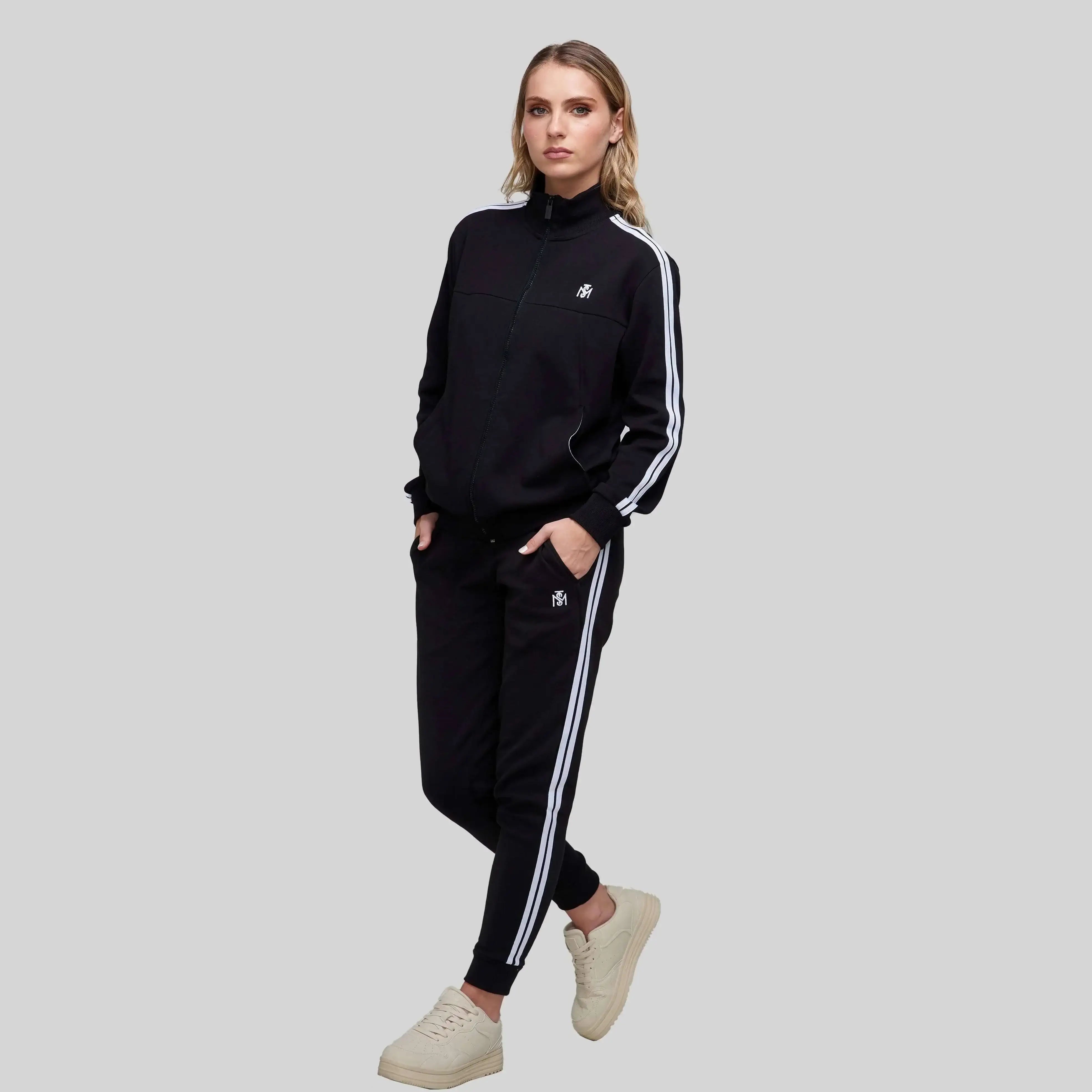 BERENICES BLACK SPORT TROUSERS - Monastery