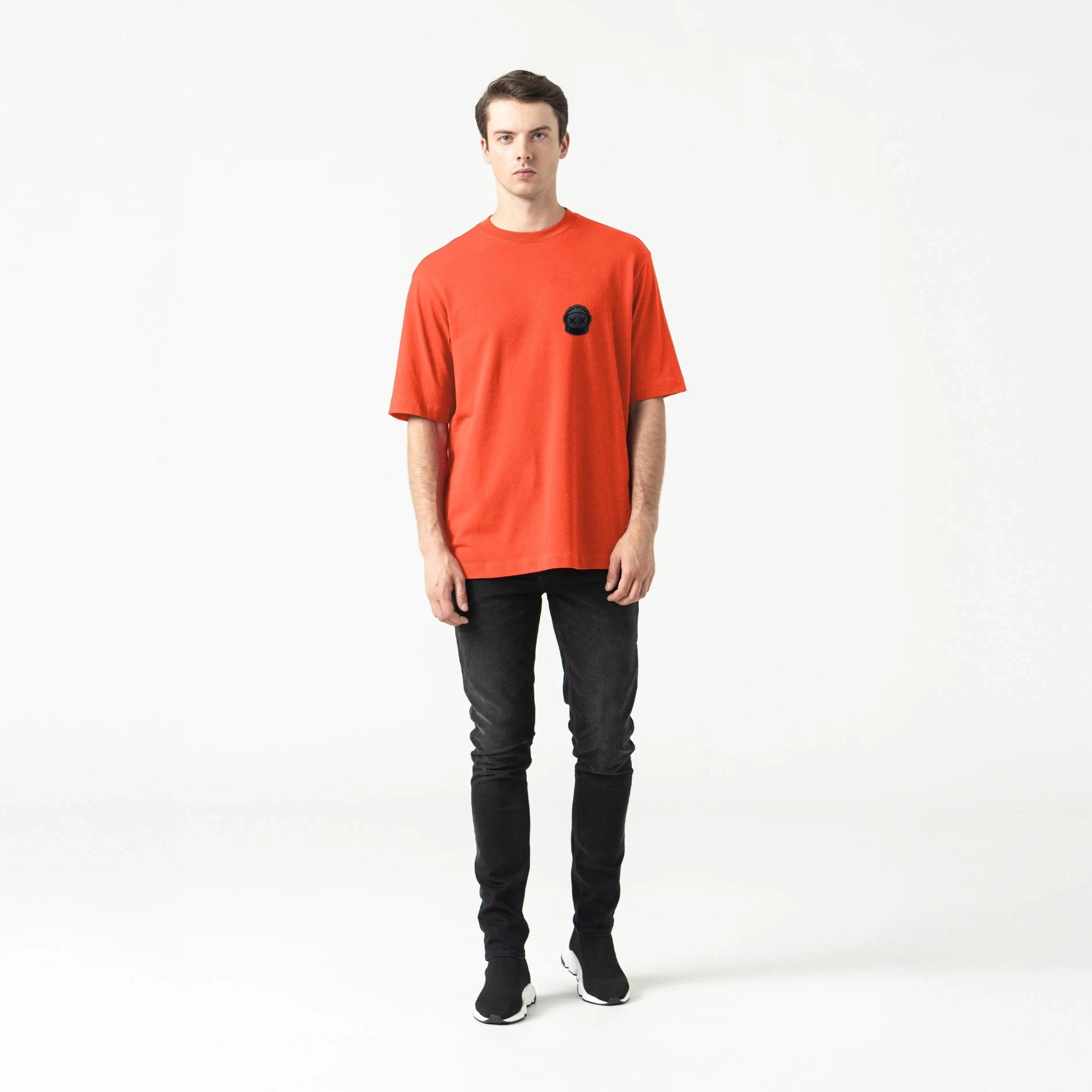 FLEXA T - SHIRT OVERSIZED MEN RED L/G - Monastery | Tienda Oficial Colombia