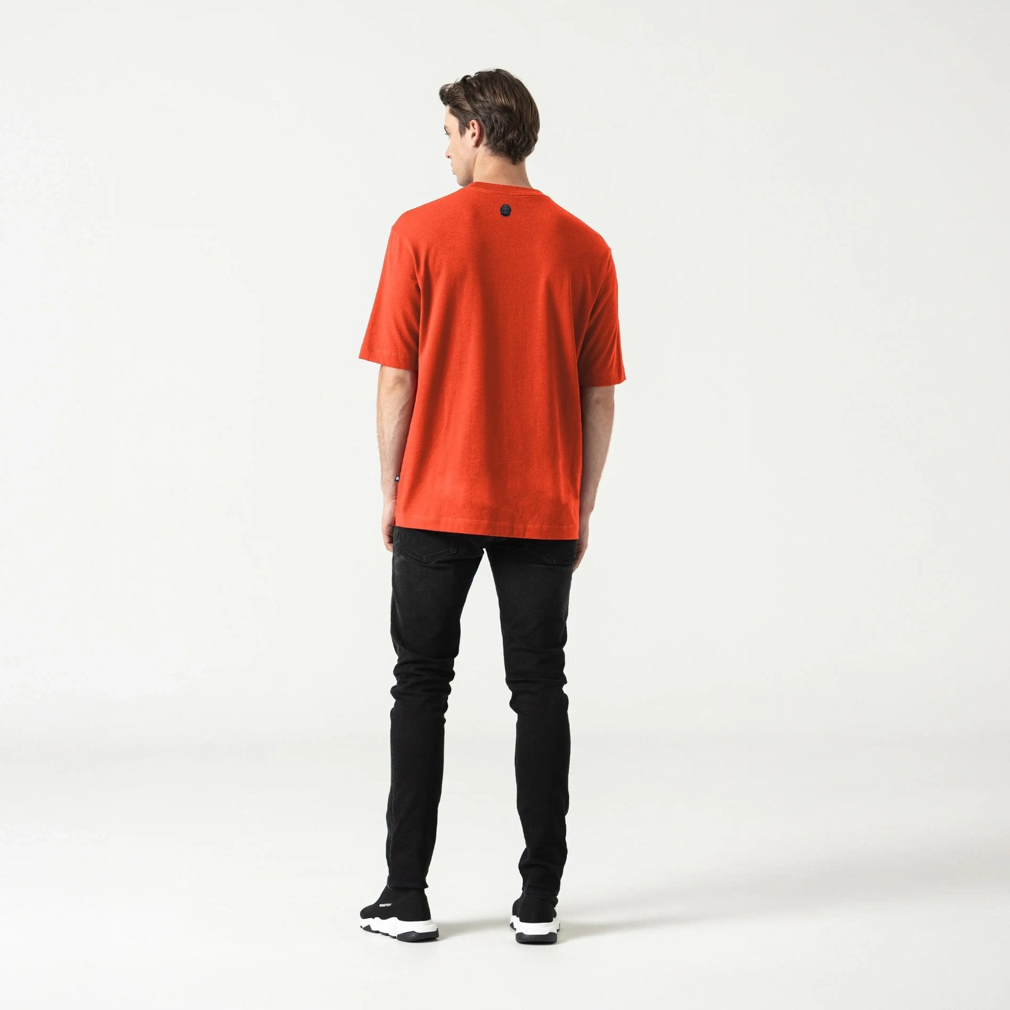 FLEXA T - SHIRT OVERSIZED MEN RED L/G - Monastery | Tienda Oficial Colombia