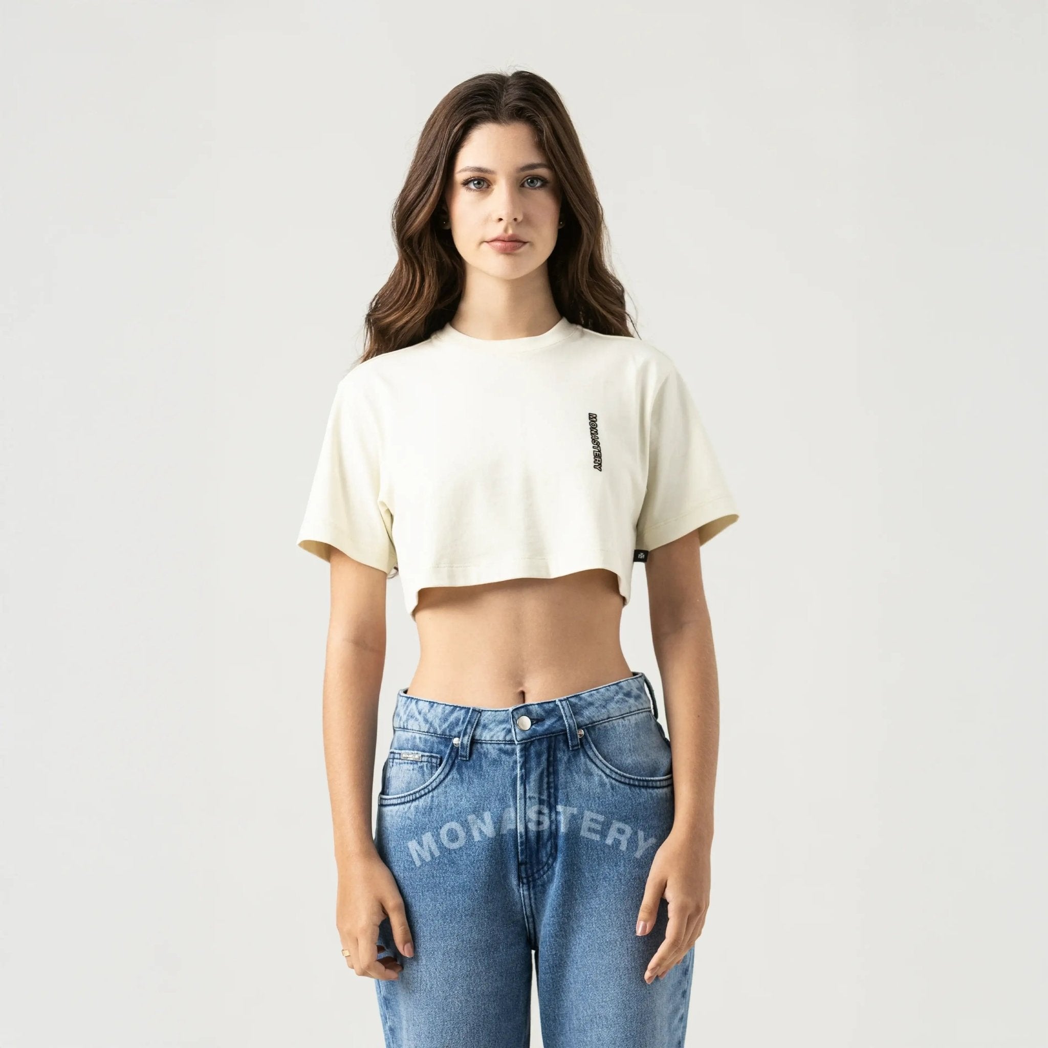 NEKANE CROP TOP WOMEN WHITE ASPARAGUS - Monastery | Tienda Oficial Colombia