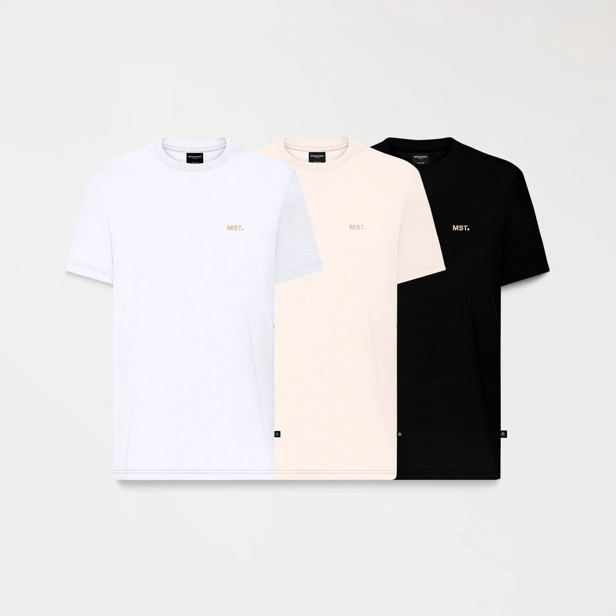 NEPTUNE PACK T - SHIRT MEN BLACK - WHITE - SAND DOLLAR - Monastery | Tienda Oficial Colombia