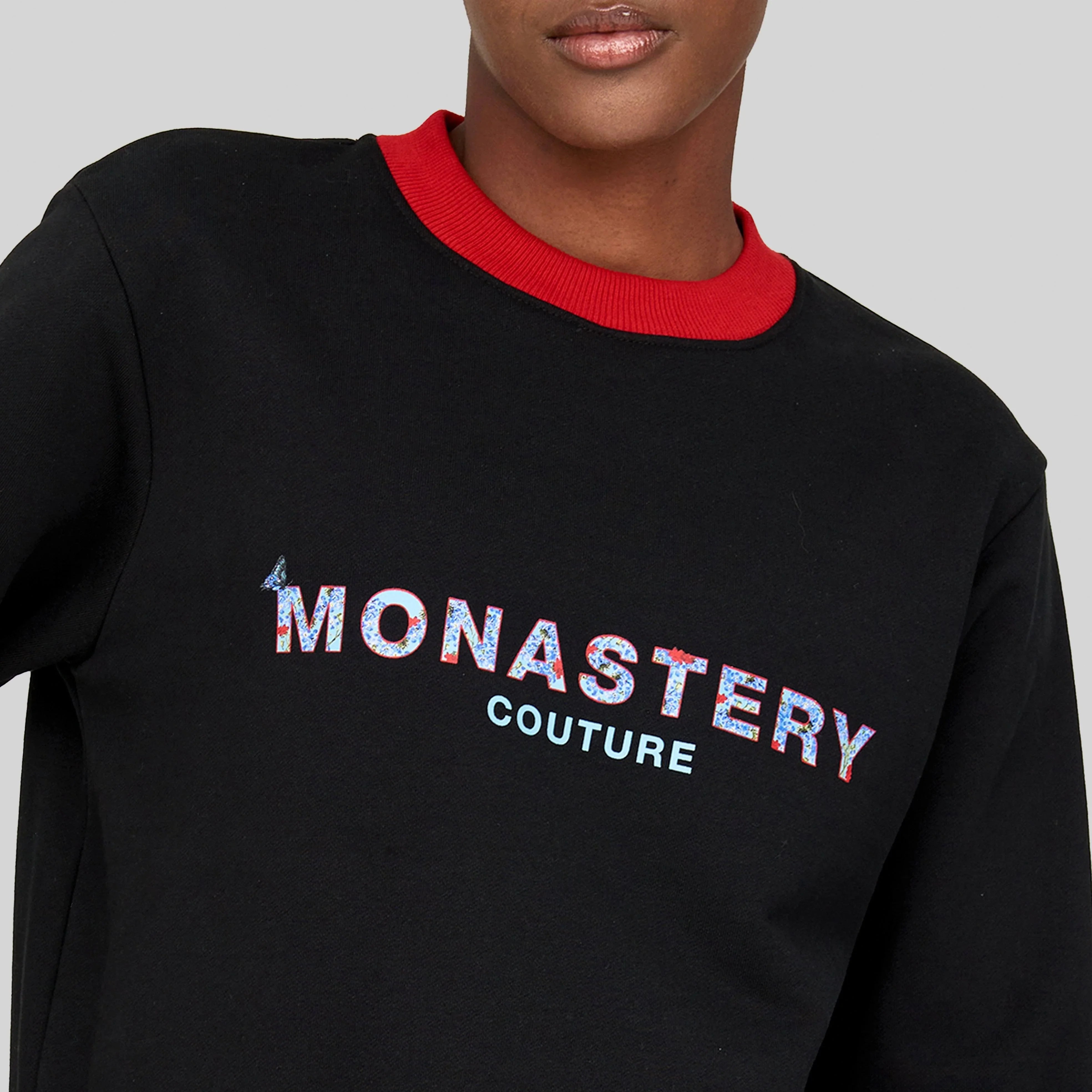 ROXANA BLACK SWEATSHIRTS - Monastery