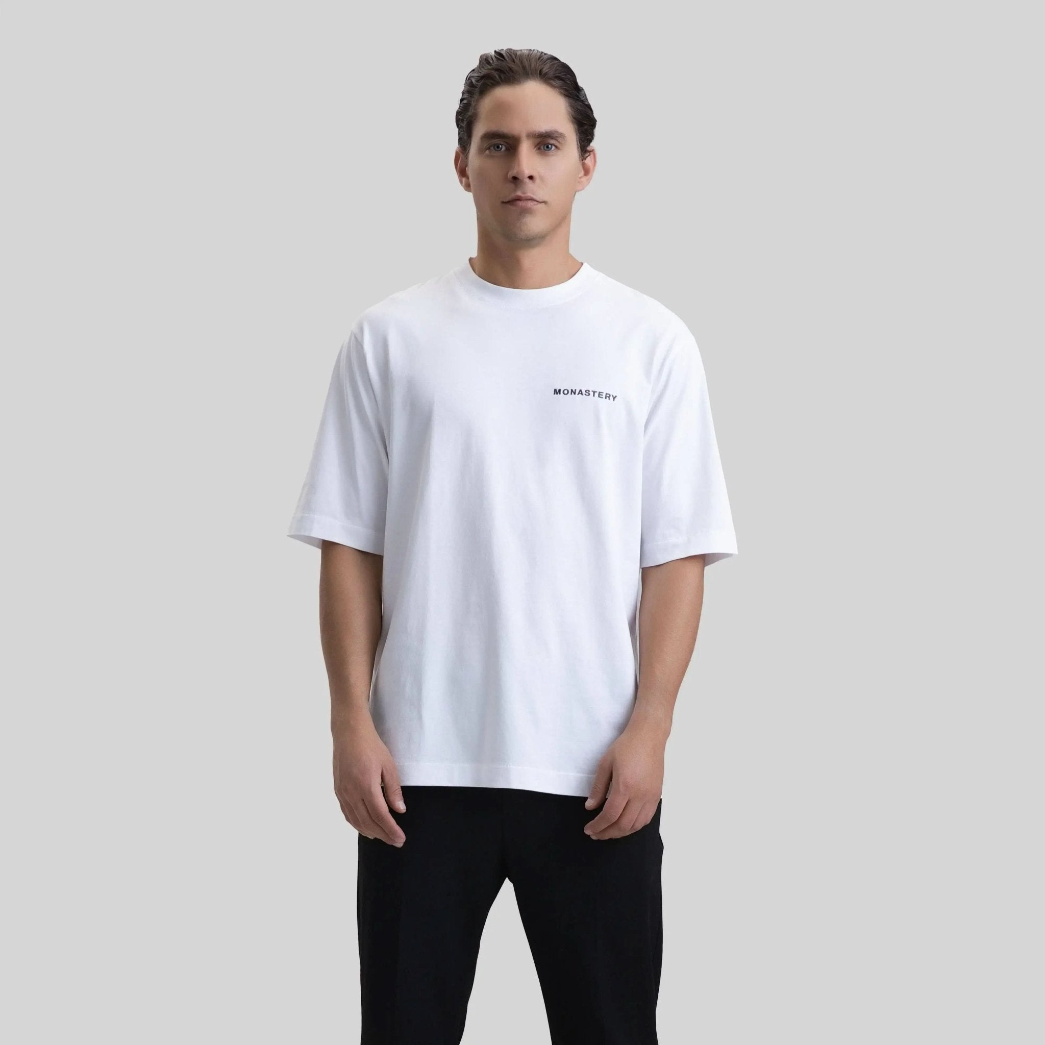 RUSTON T-SHIRT OVERSIZED WHITE - Monastery | Tienda Oficial Colombia
