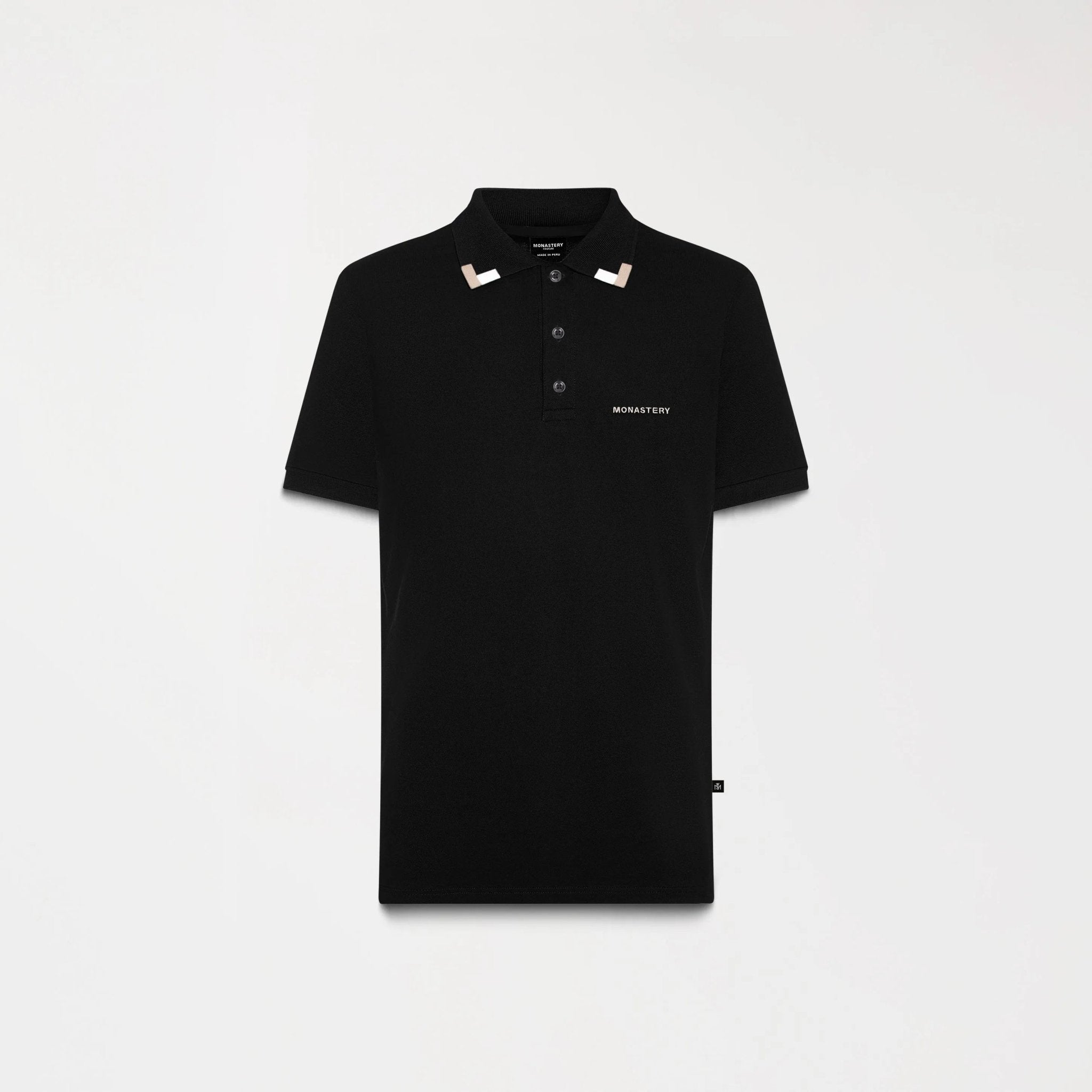 SARDEN POLO MEN BLACK - Monastery | Tienda Oficial Colombia
