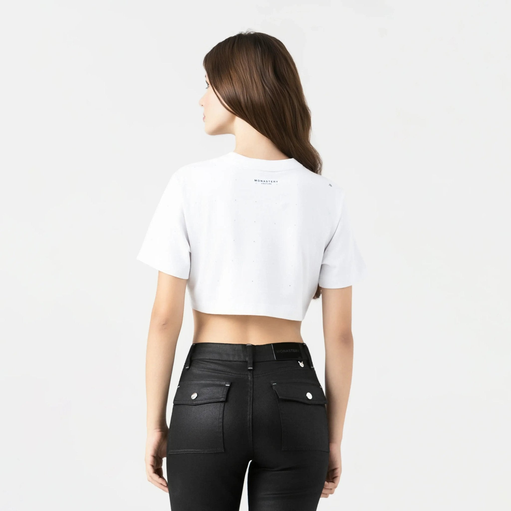 SORA CROP TOP WOMEN WHITE - Monastery | Tienda Oficial Colombia