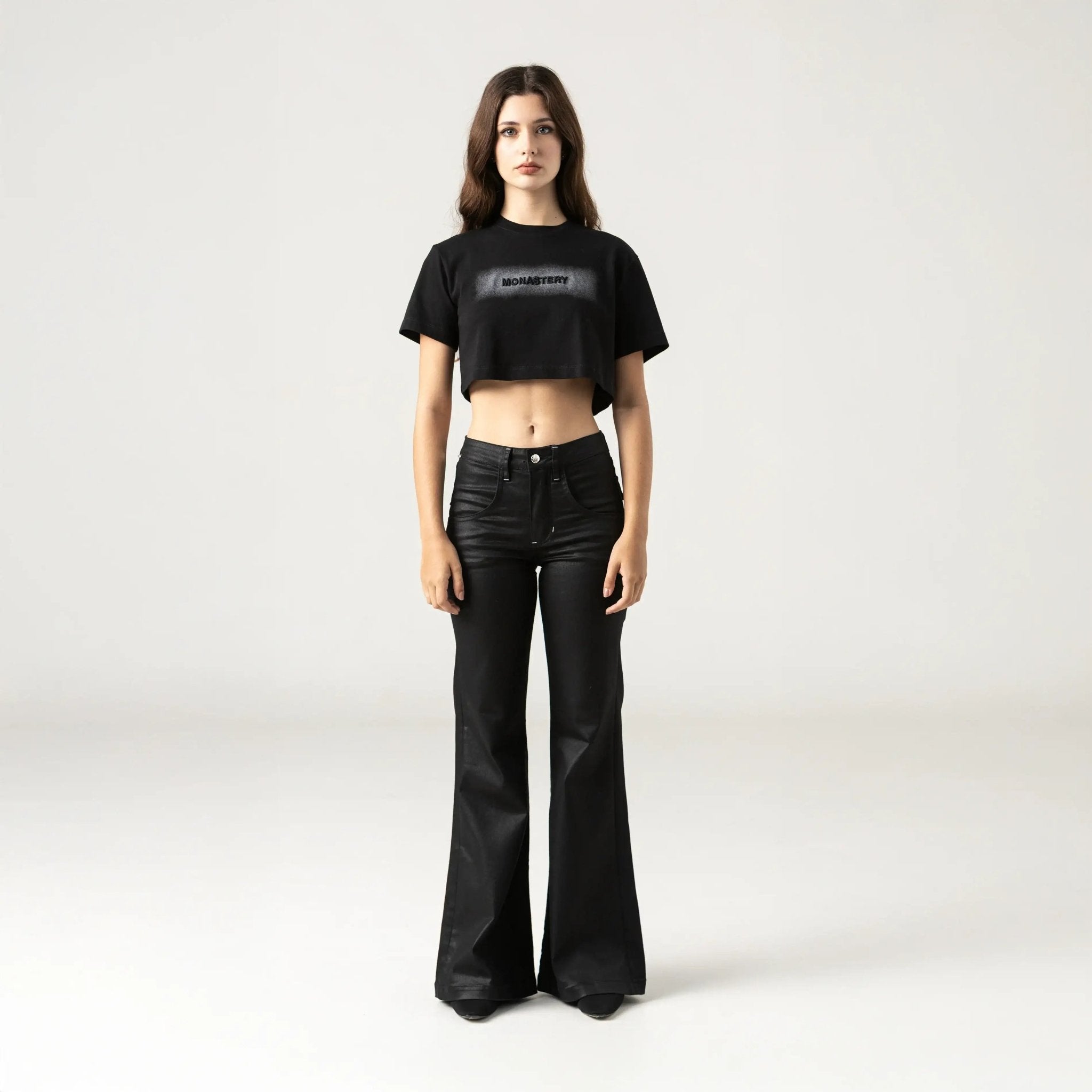 SUNNA CROP TOP WOMEN BLACK - Monastery | Tienda Oficial Colombia