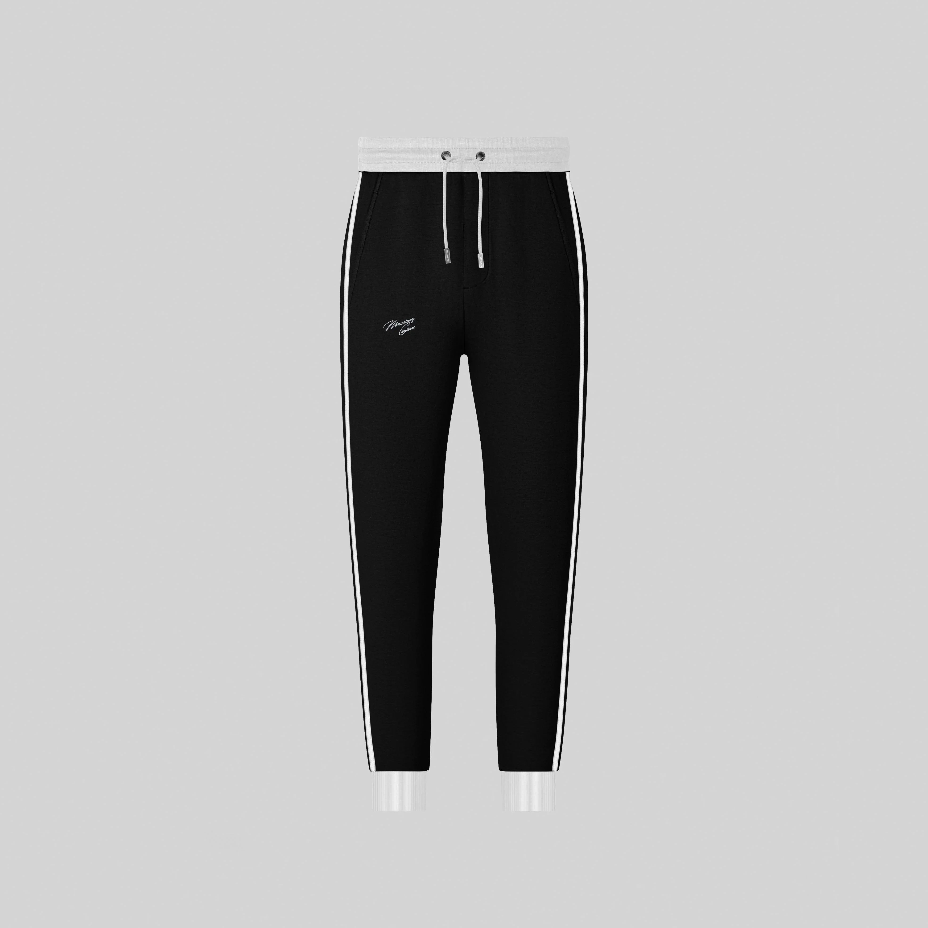 TAIGETO BLACK SPORT TROUSERS - Monastery