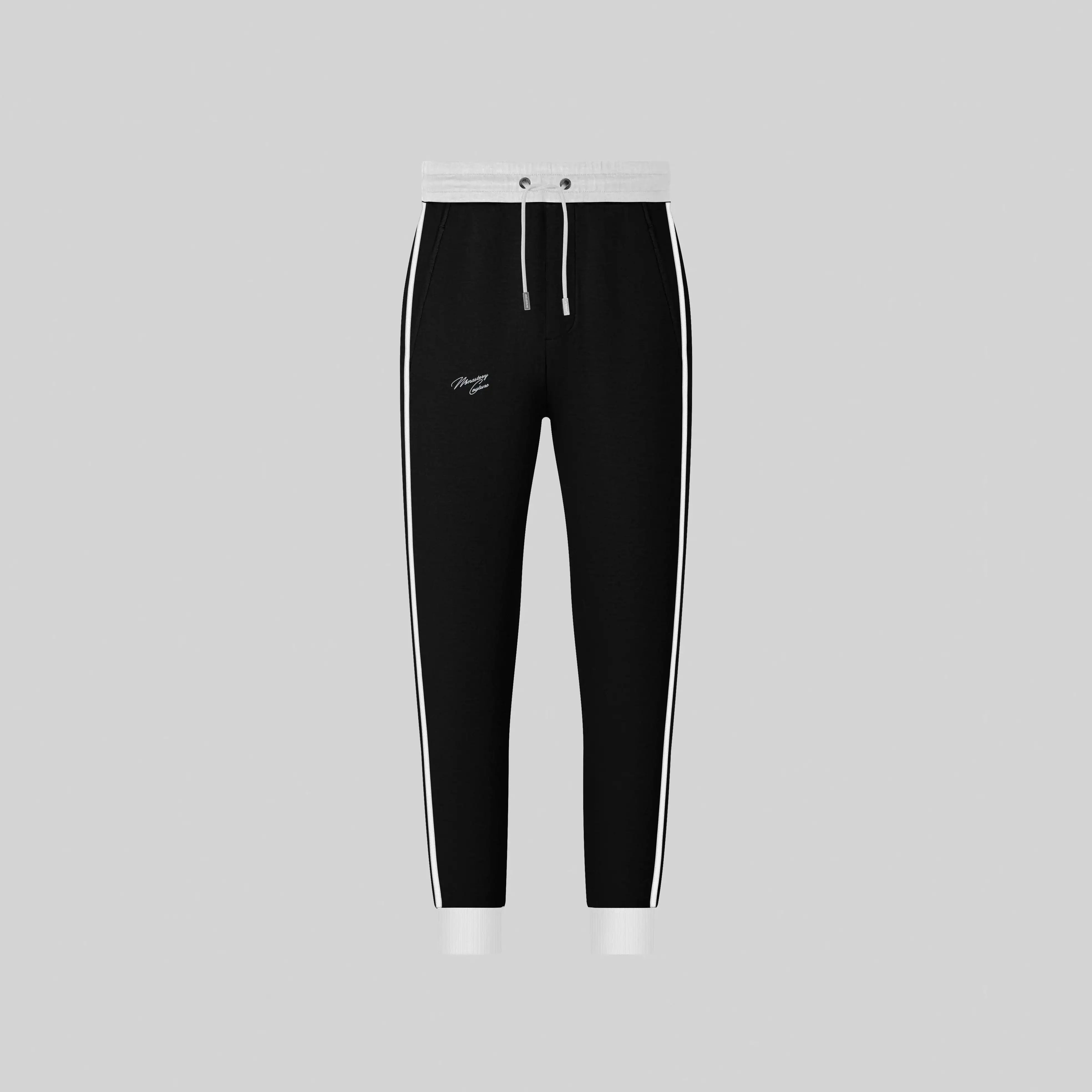 TAIGETO BLACK SPORT TROUSERS - Monastery