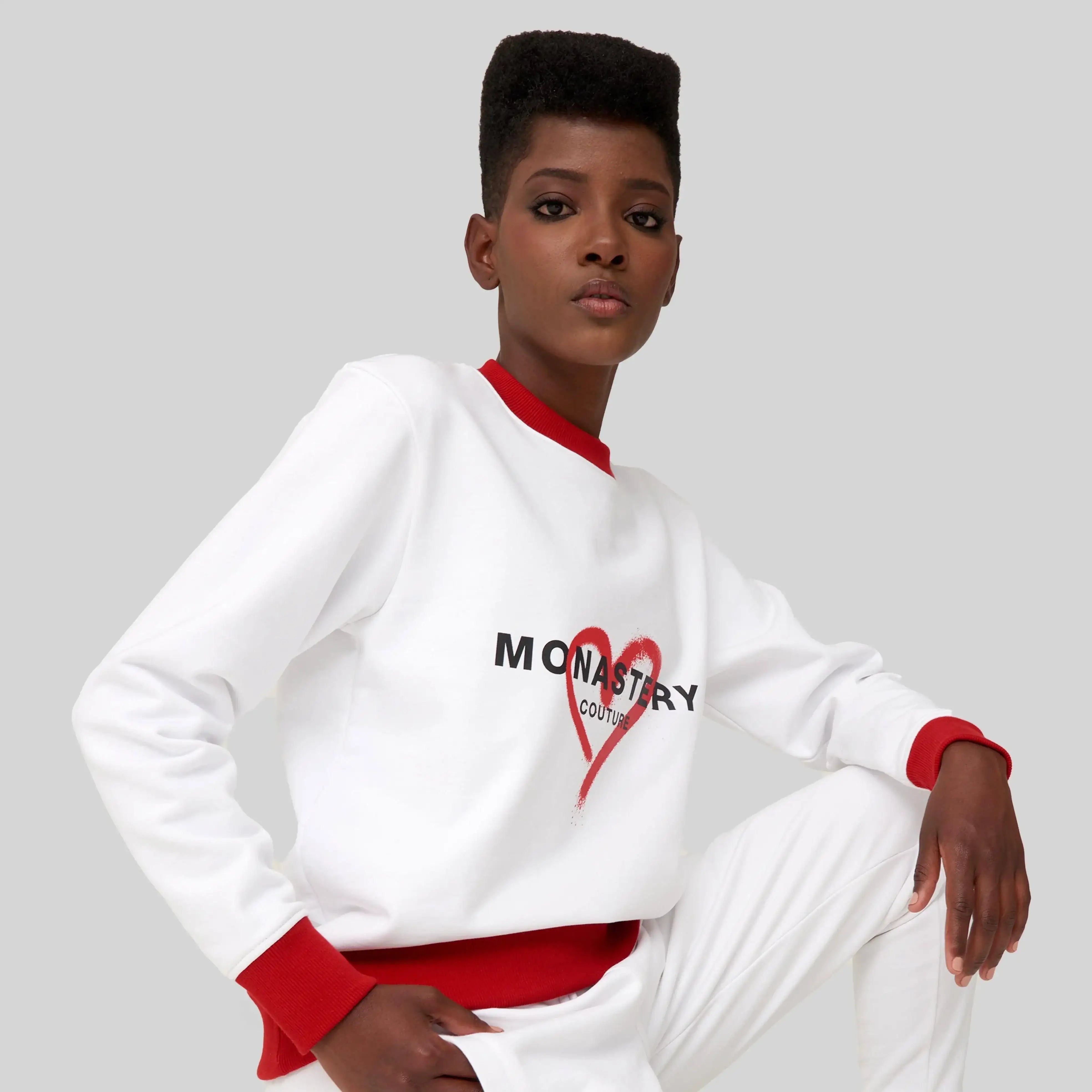 XENA WHITE SWEATSHIRTS - Monastery