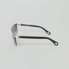ADEI SUNGLASSES SHINY SILVER/BLACK GRADIENT GREY - Monastery