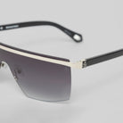 ADEI SUNGLASSES SHINY SILVER/BLACK GRADIENT GREY - Monastery