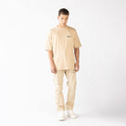 FOWLFIELD T-SHIRT OVERSIZED MEN IRISH CREAM - Monastery