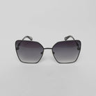MALEN SUNGLASSES WOMEN SATIN BLACK BLACK GRADIENT GREY - Monastery