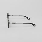 MALEN SUNGLASSES WOMEN SATIN BLACK BLACK GRADIENT GREY - Monastery