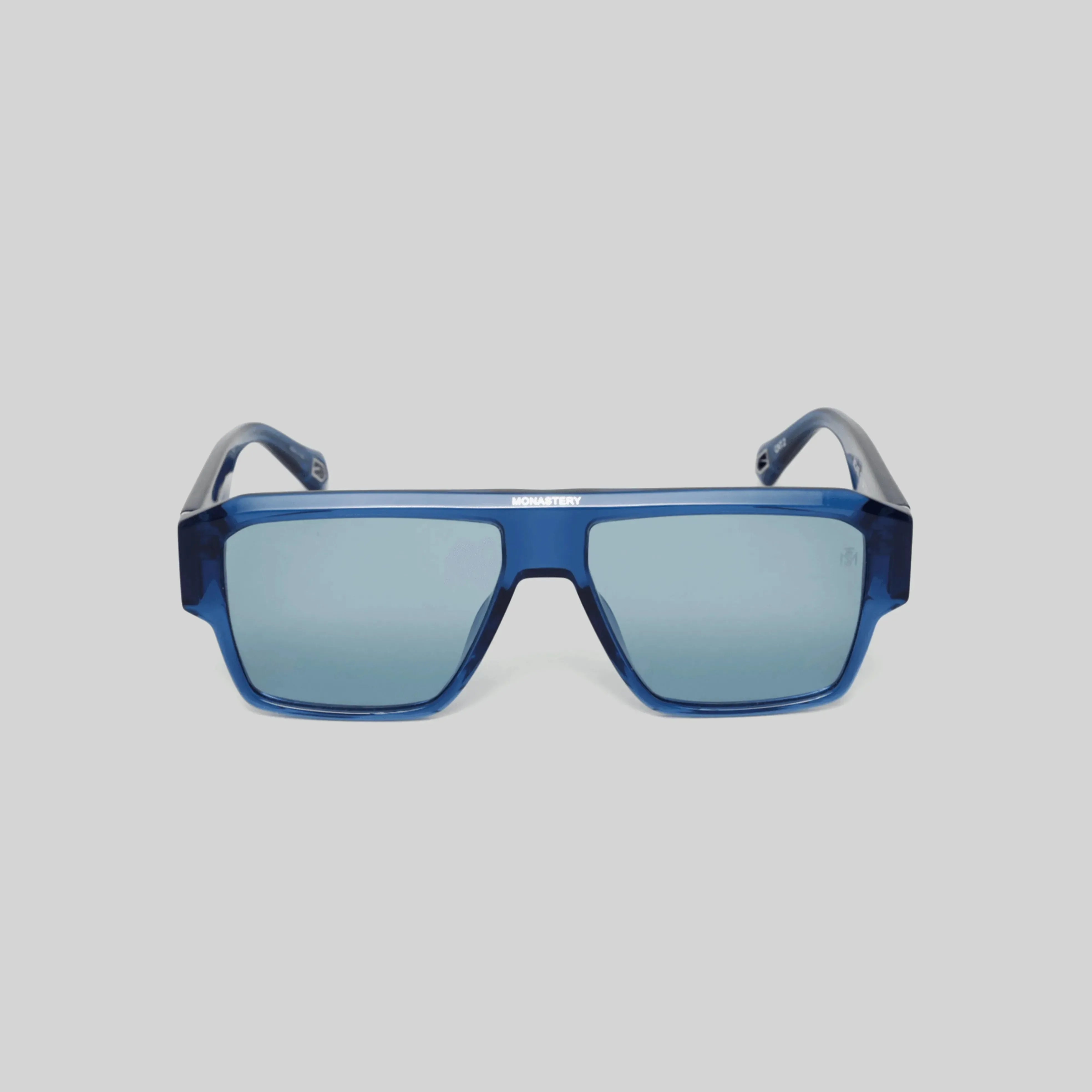 MSS2405-C5-55 MAX SUNGLASSES MEN TRANSPARENT BLUE SHINY SILVER BLUE - Monastery