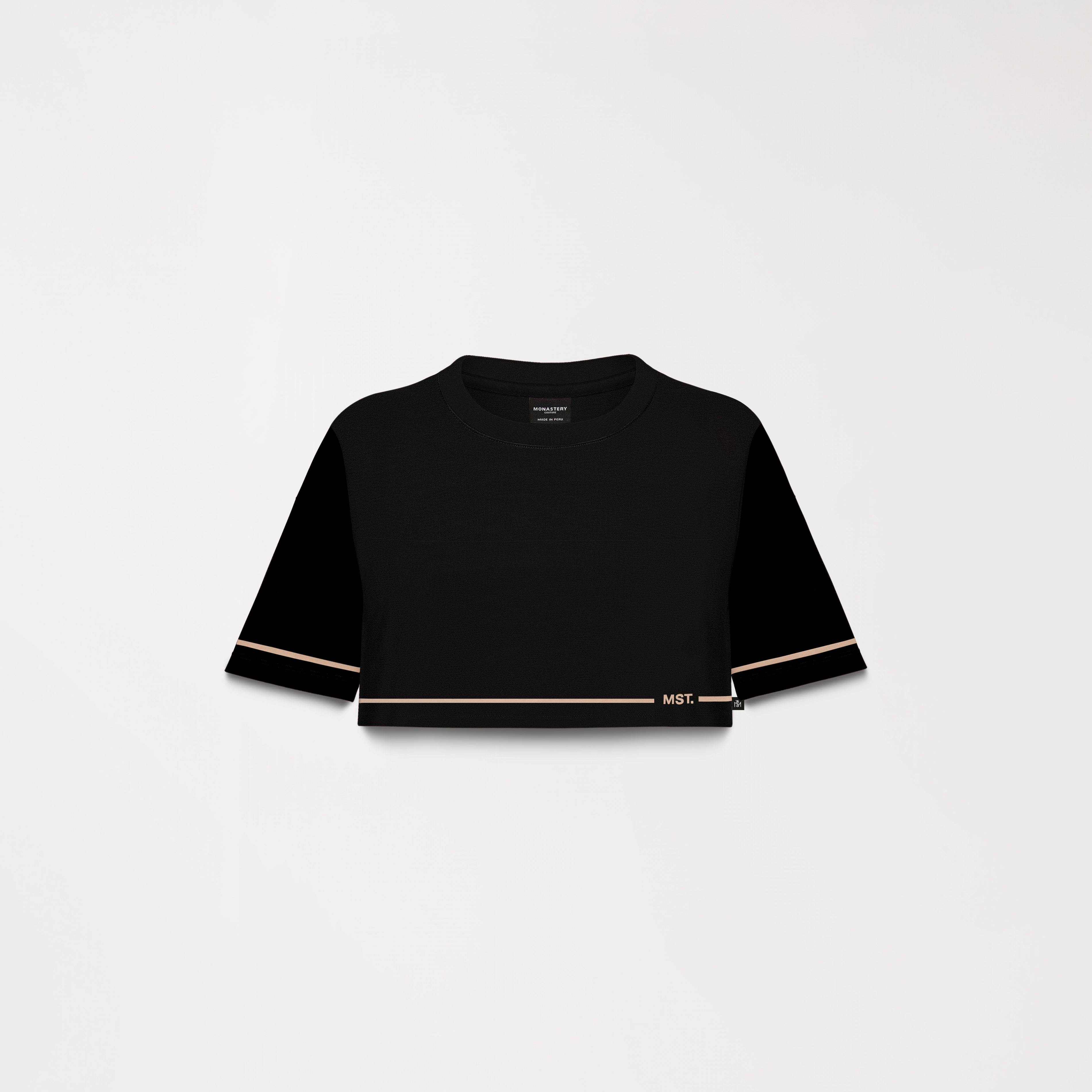 TOP CORTO MELROSE NEGRO FRENTE - MONASTERY