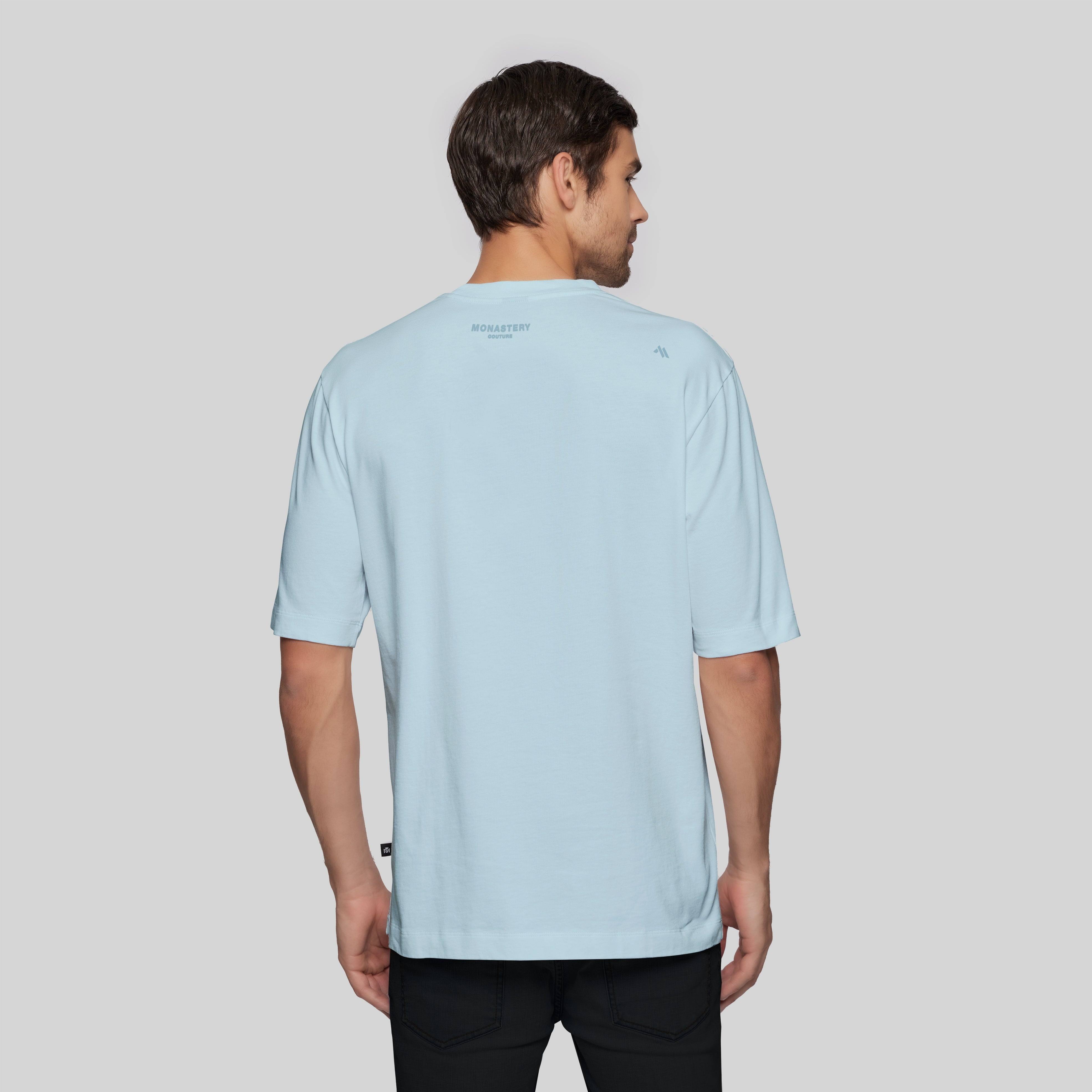 MORESTO BLUE T-SHIRT OVERSIZE - Monastery