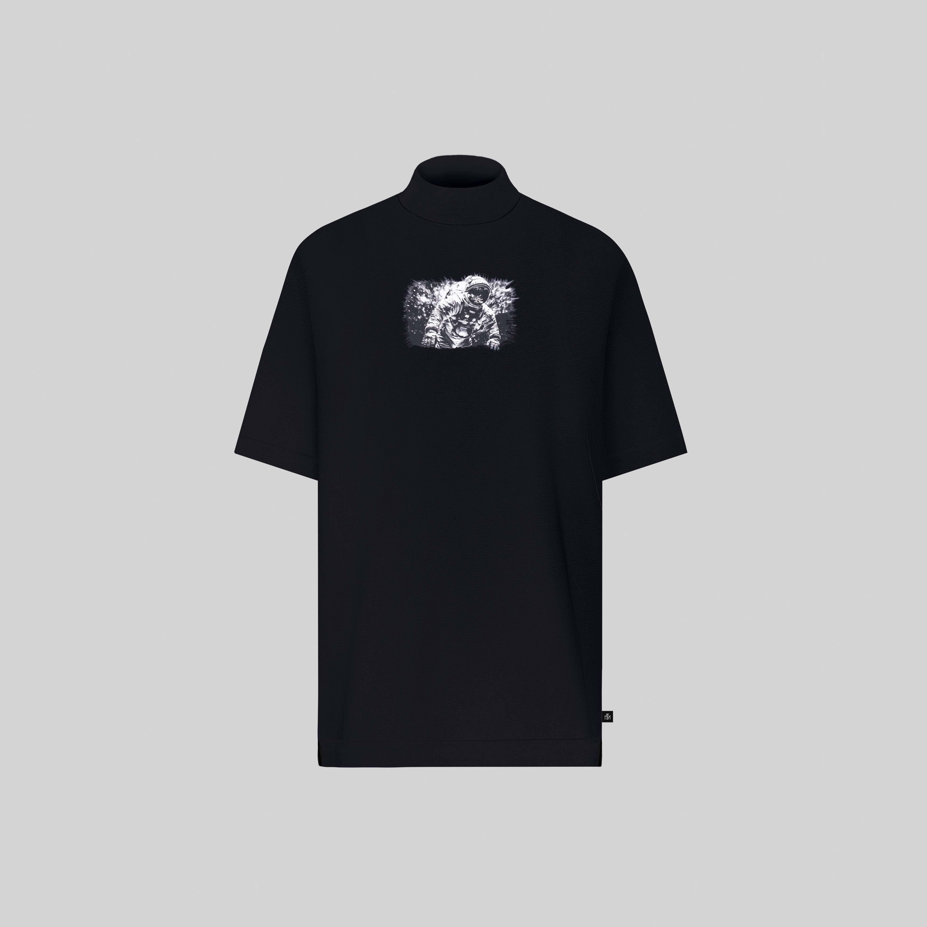 ROUGE T-SHIRT OVERSIZE BLACK - Monastery