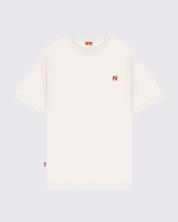 CAMISETA REGULAR HOMBRE OVERVIEW MARFIL
