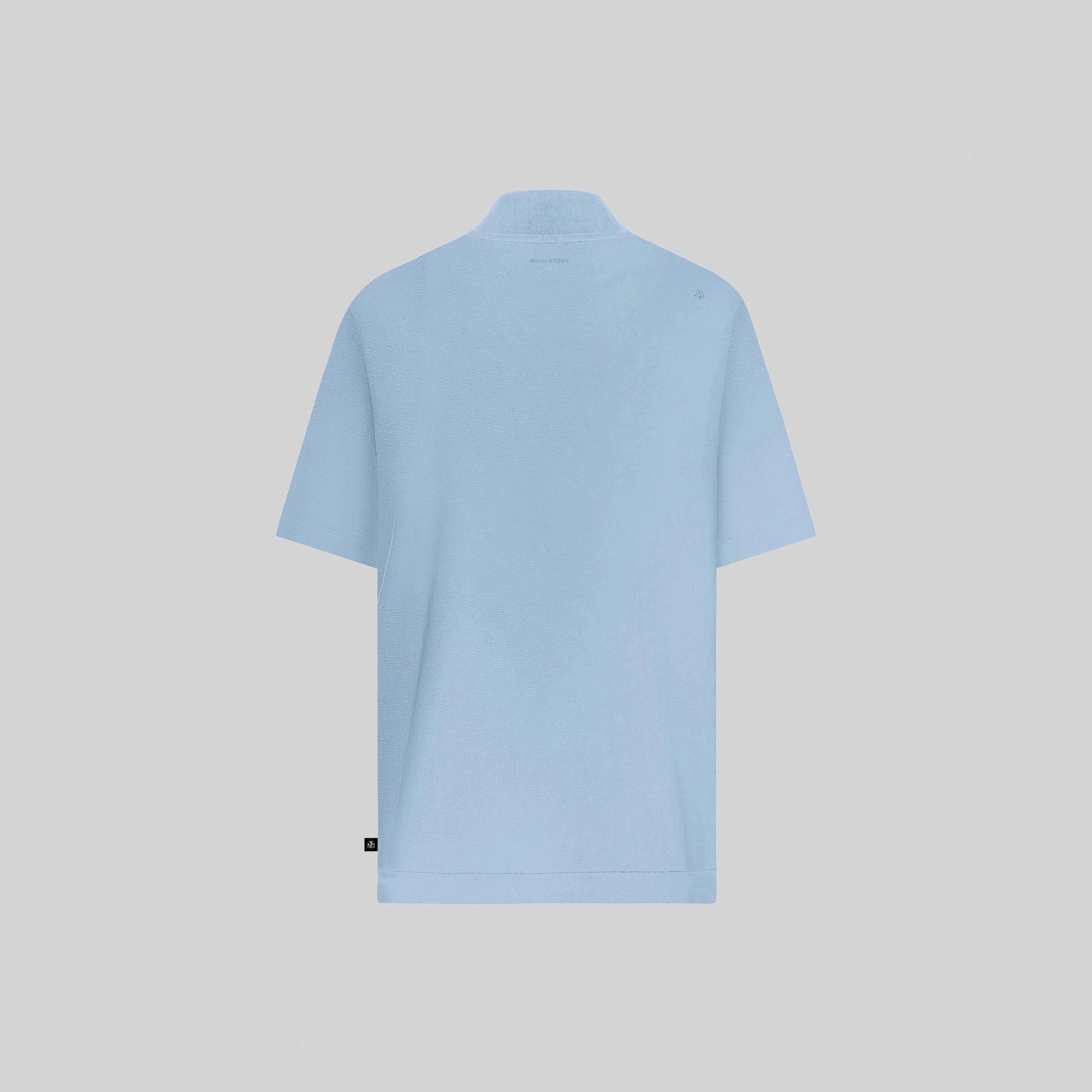 BARCHETTA T-SHIRT OVERSIZE FADED DENIM - Monastery