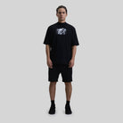 ROUGE T-SHIRT OVERSIZE BLACK - Monastery