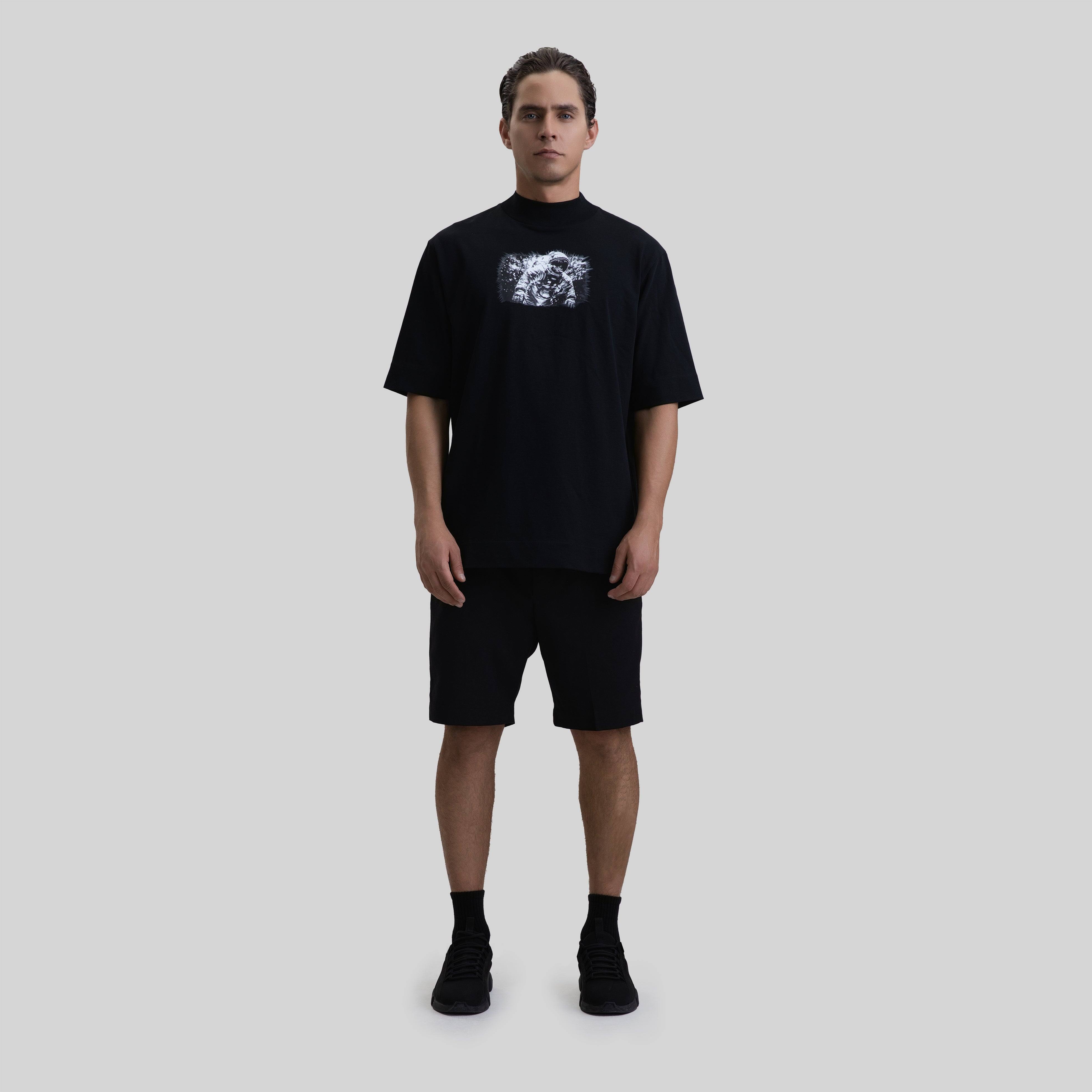 ROUGE T-SHIRT OVERSIZE BLACK - Monastery