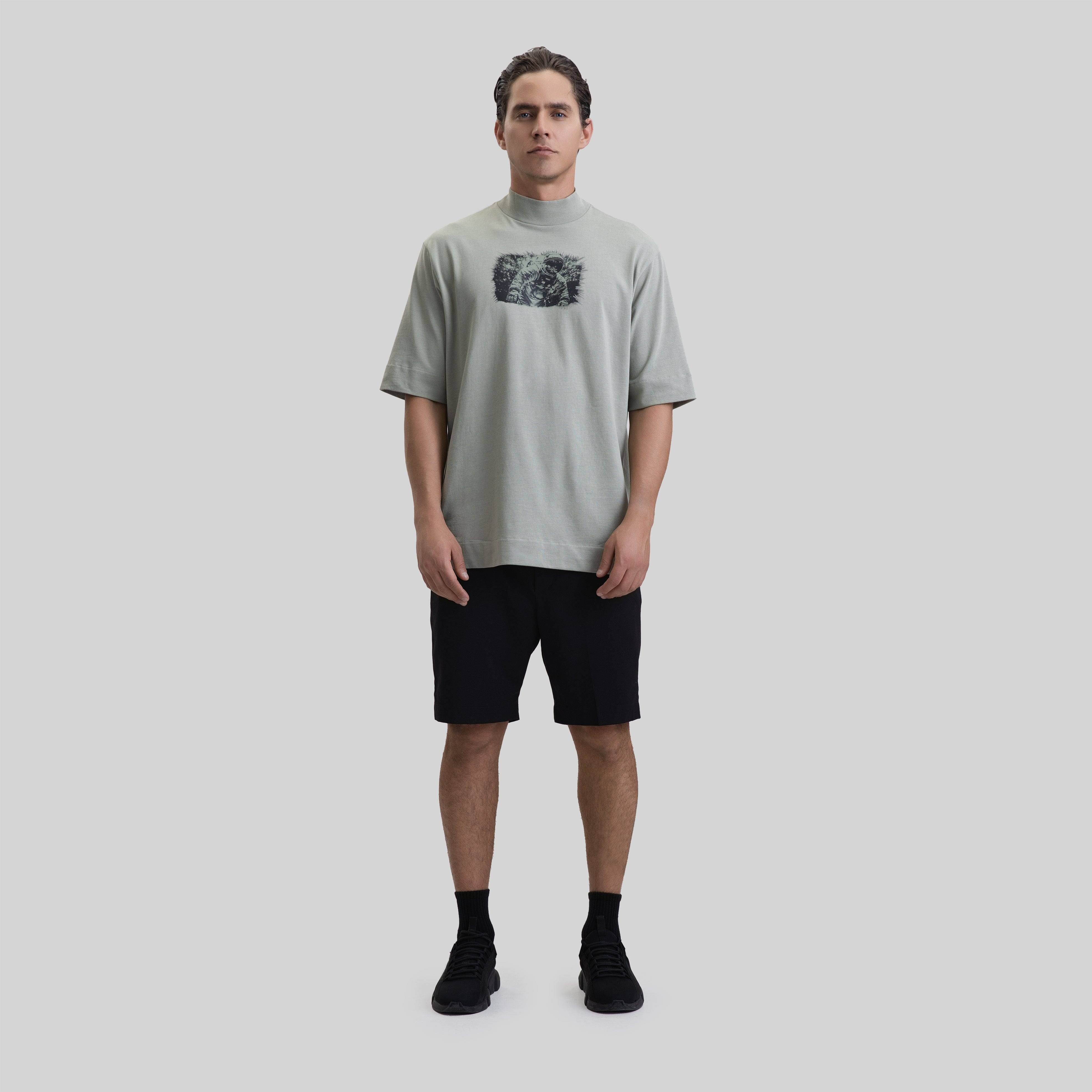 ROUGE T-SHIRT OVERSIZE SEA GRASS - Monastery