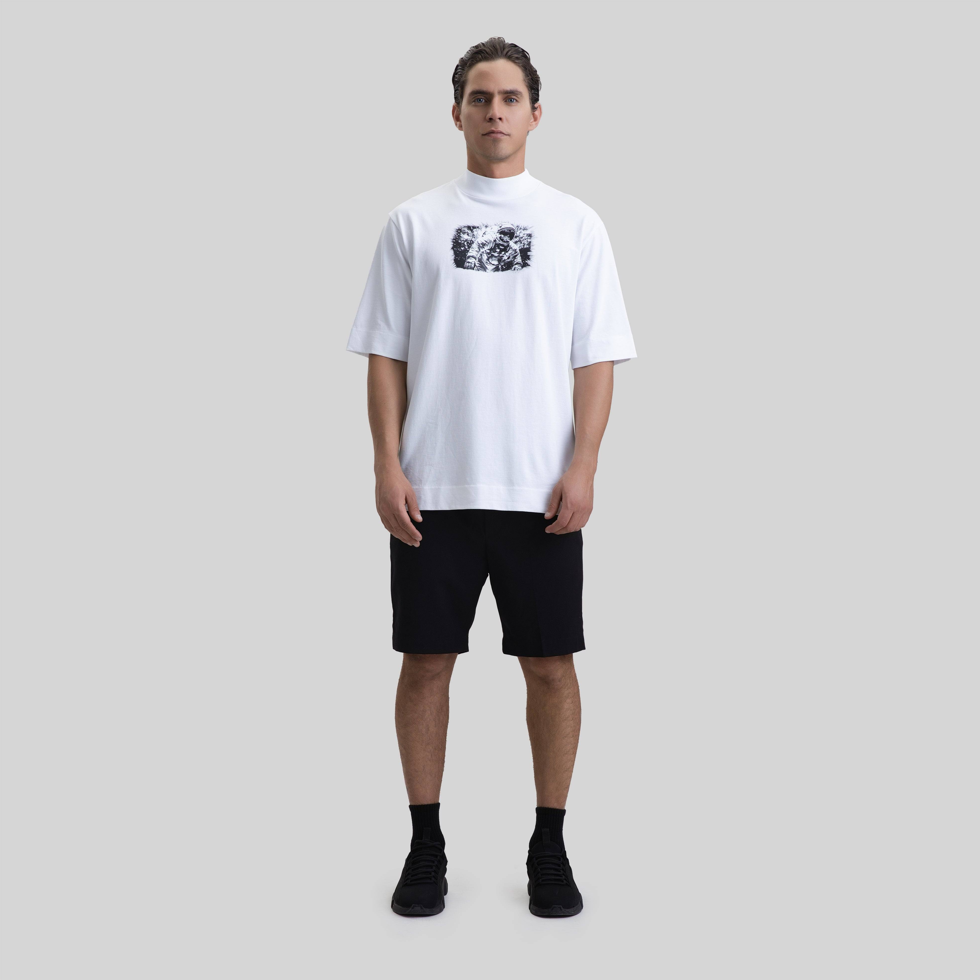 ROUGE T-SHIRT OVERSIZE WHITE - Monastery