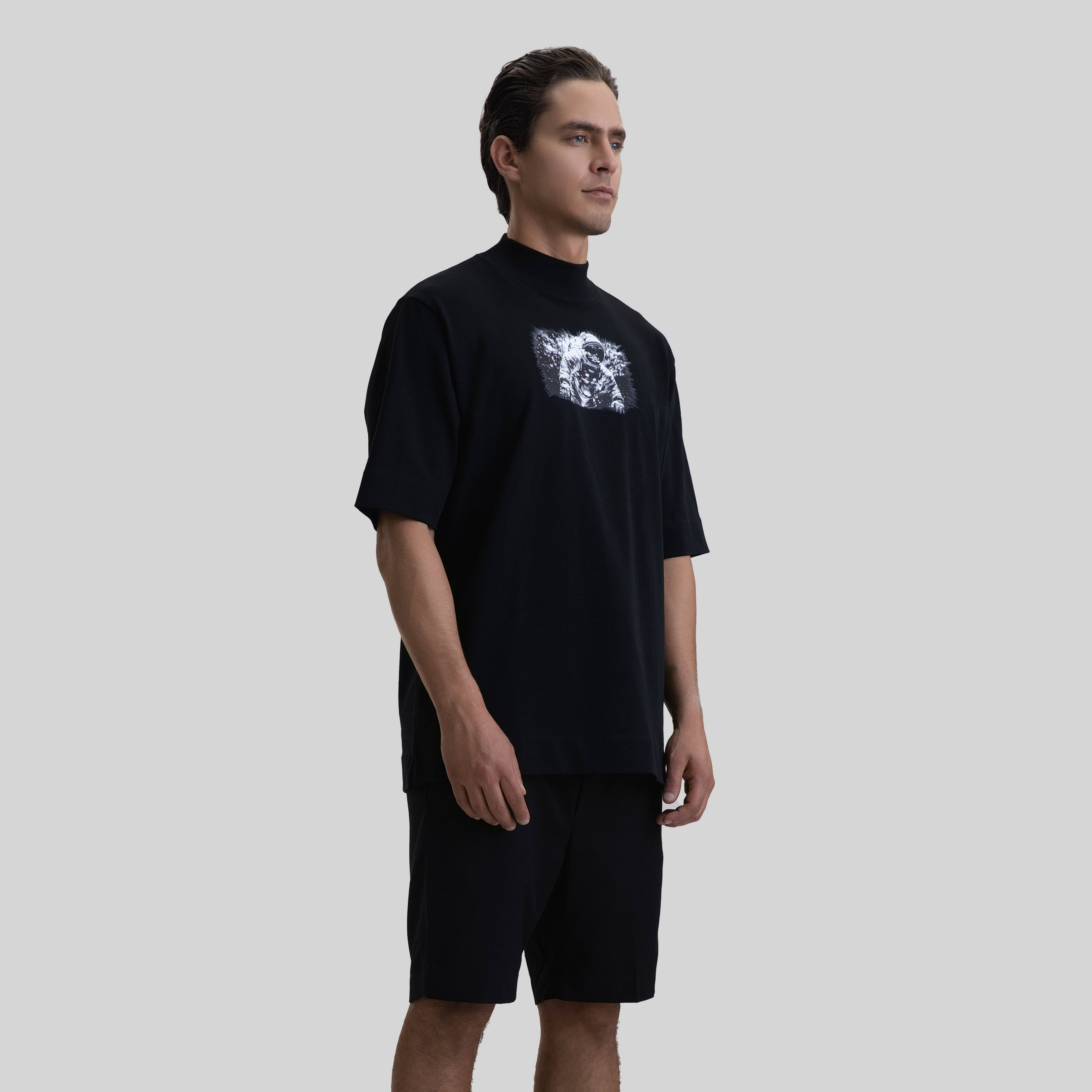 ROUGE T-SHIRT OVERSIZE BLACK - Monastery